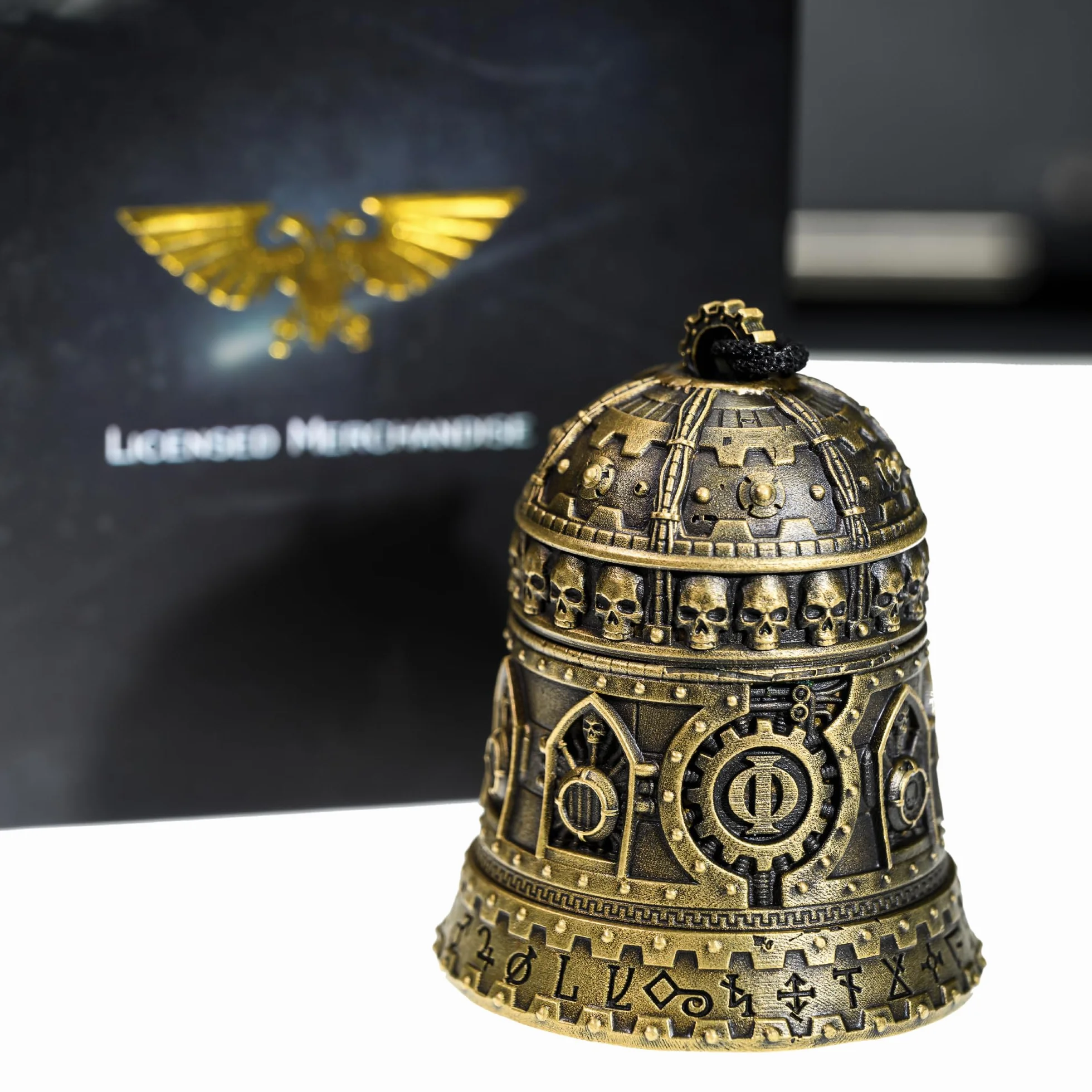 Starforged Warhammer 40K Dominacja Dzwon Ominissah Adeptus Mechanicus Miedziany Wisiorek Inne-Czarny Pleciony Sznur