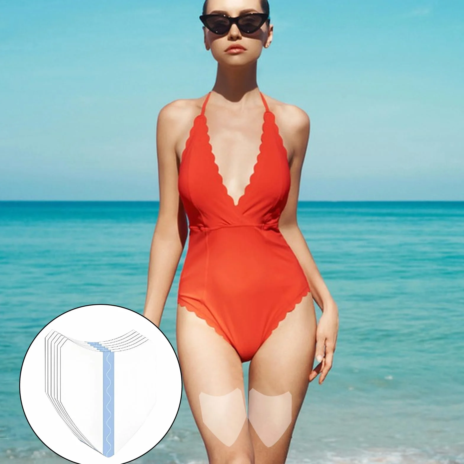 Ochrona ud wodoodporna przezroczysta 5 sztuk dla kobiet biegaczy sportowców