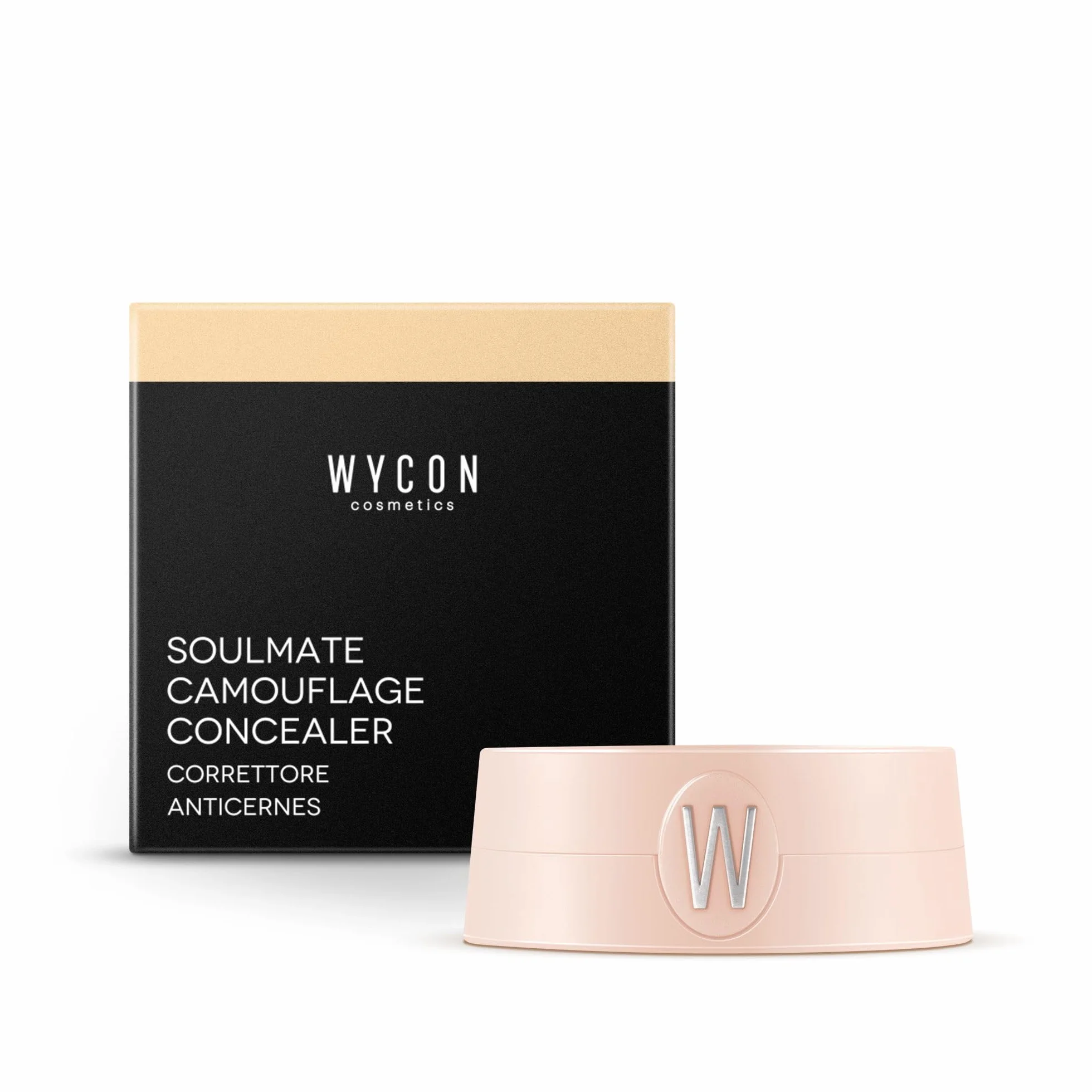 WYCON Cosmetics SOULMATE CAMOUFLAGE korektor w płynie, kryjący, średnio wysokie krycie, przeciwutleniacz, wzbogacony witaminą E i naturalnymi olejkami - 02 ligh sand