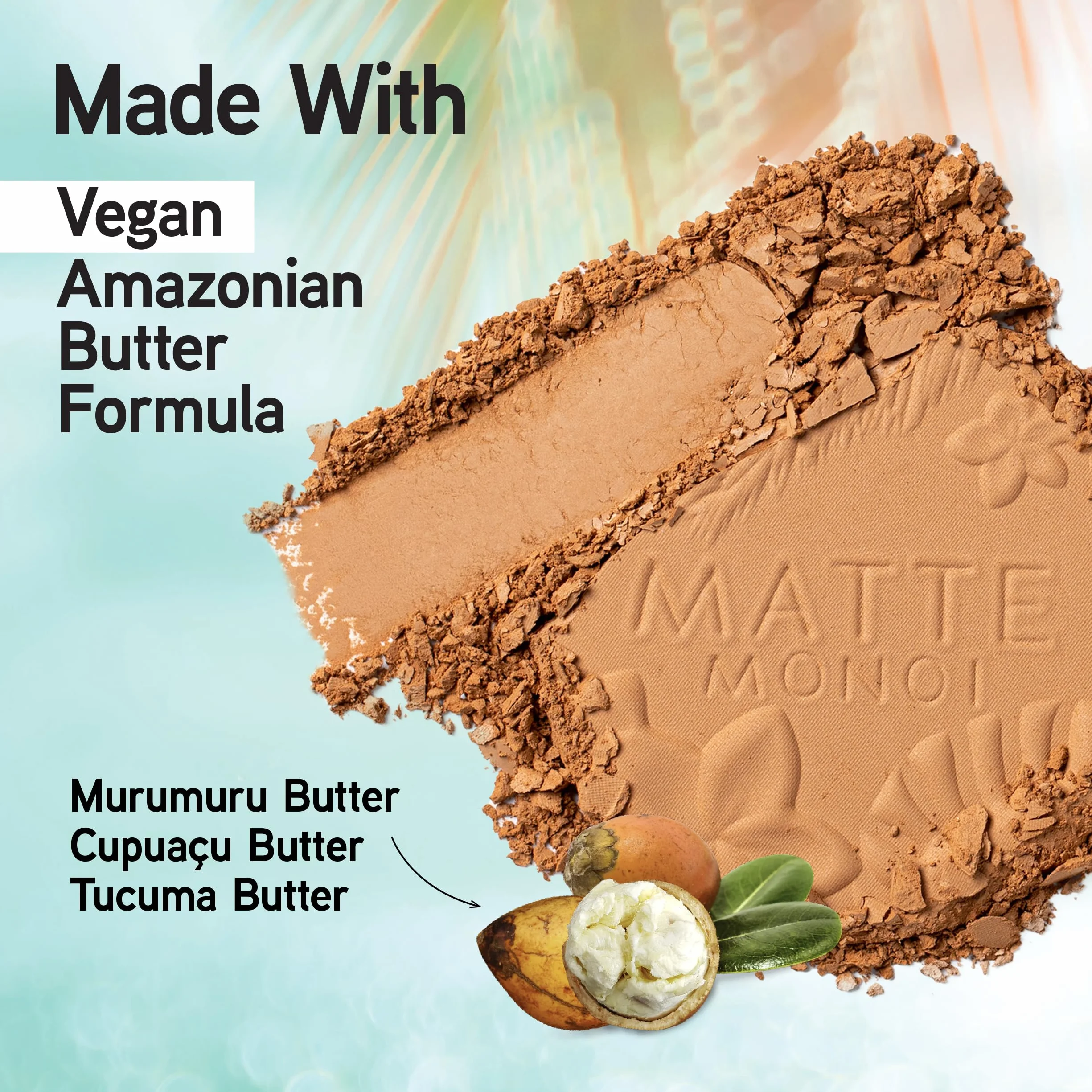 Physicians Formula Matte Monoi Butter Bronzer, Powdersoft Texture, Monoi i Murumuru, Długotrwały, Wodoodporny Matowy Odcień
