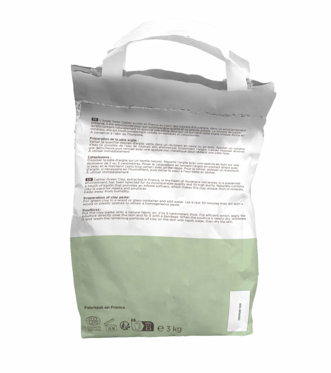 Cattier Arcilla Verde Triturada 3Kg. Krem Do Rąk Regenerujący 3Kg