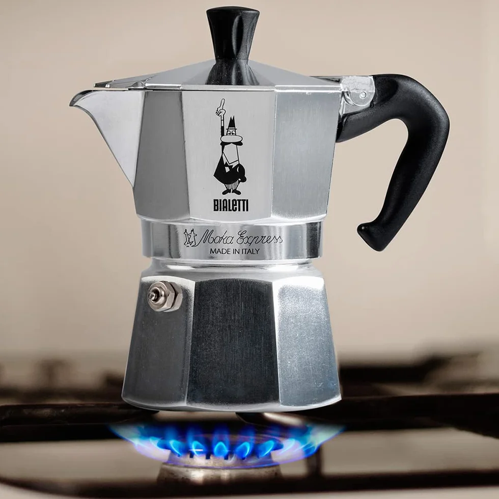 Bialetti – Moka Express: Klasyczna Kawiarka Do Przygotowywania Prawdziwej Włoskiej Kawy, 18 Filiżanek (800 Ml), Aluminiowa, Srebrna