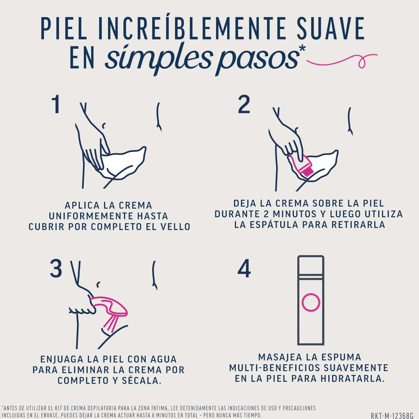Veet Expert Zestaw do depilacji intymnych stref ciała krem 50 ml pianka 50 ml