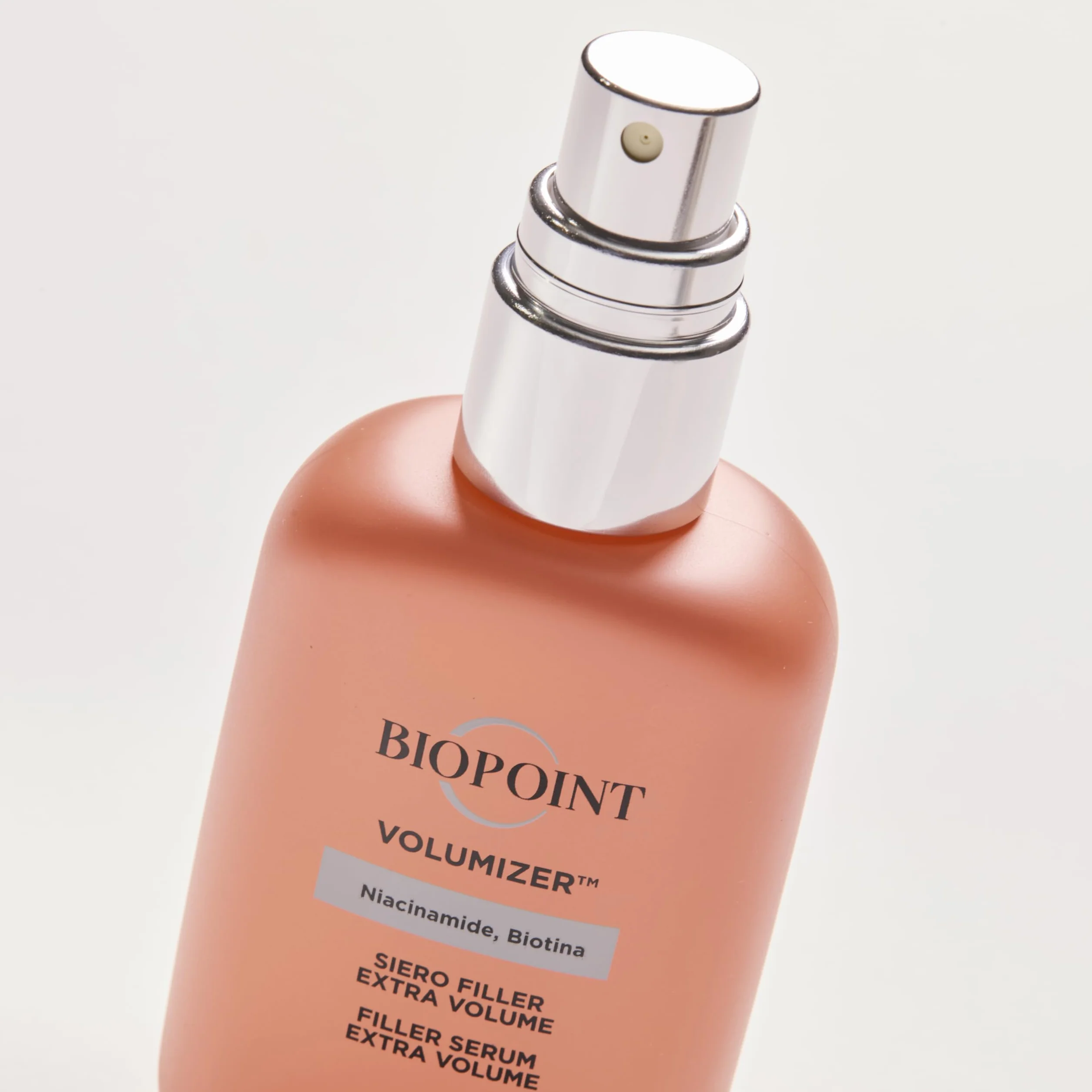 Biopoint Volumizer serum do włosów zwiększające objętość, wypełniacz o dużej objętości, do cienkich i płaskich włosów, efekt utrwalania, nadaje włosom objętościowym i pełnym, 50 ml