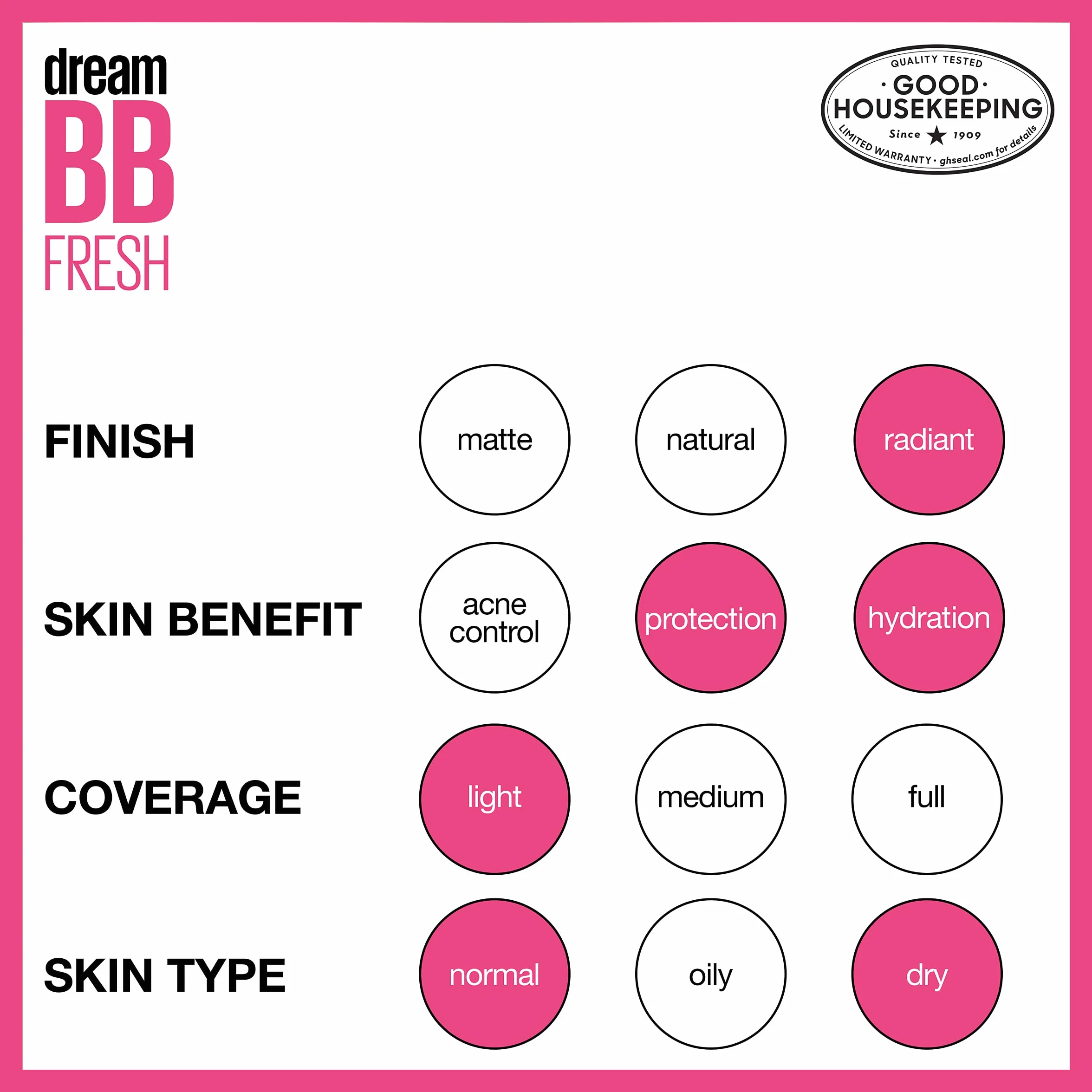MAYBELLINE Dream Fresh BB Cream Light/Medium 110