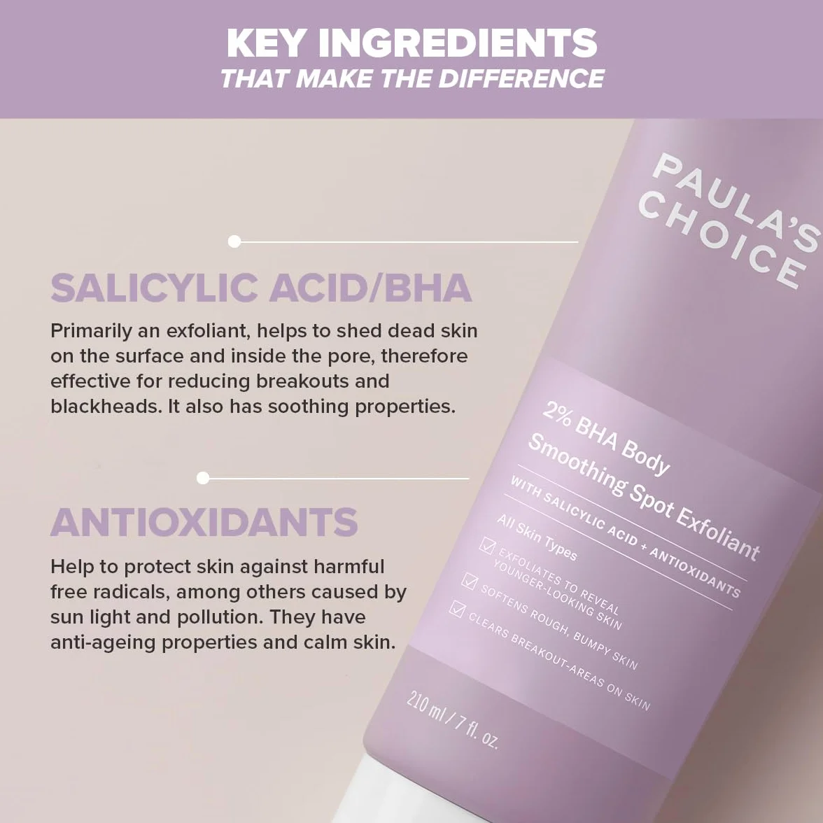 Paula's Choice 2% BHA złuszczający do ciała - Peeling Usuwa martwe komórki i redukuje zaczerwienienia - dla skóry miękkiej i gładkiej - z kwasem salicylowym i rumiankiem - Wszystkie rodzaje skóry -