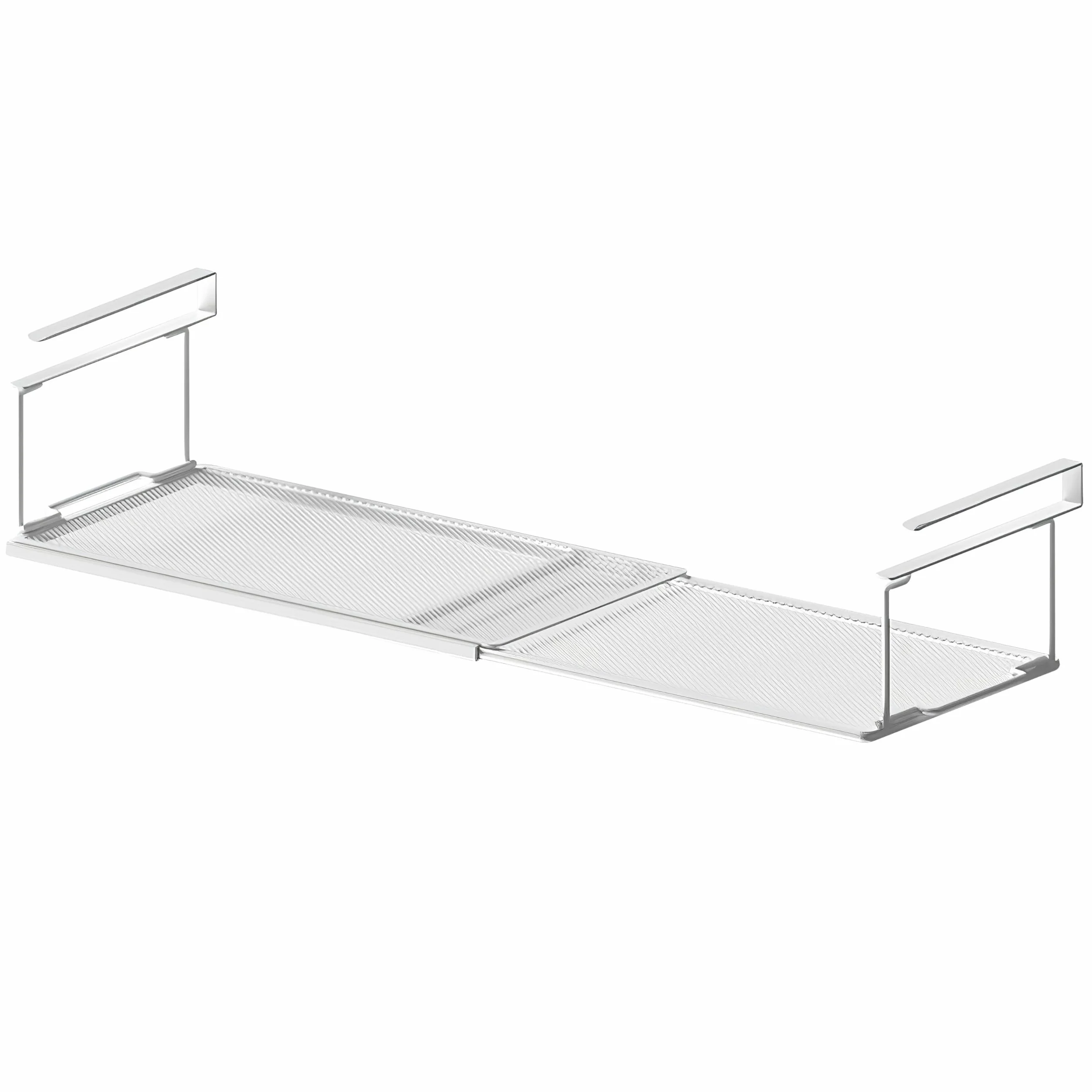 Organizator do przechowywania i użycia butów, kuchni, szaf, łazienek, 38-70 cm, wysuwany, bez instalacji, regał dolny, kosz wiszący, oszczędność miejsca (biały)