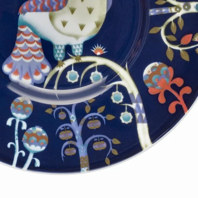 Iittala Spodek Taika z porcelany witrapowej, kolor: niebieski, wymiary: 15 x 16 x 1,5 cm, 1070918