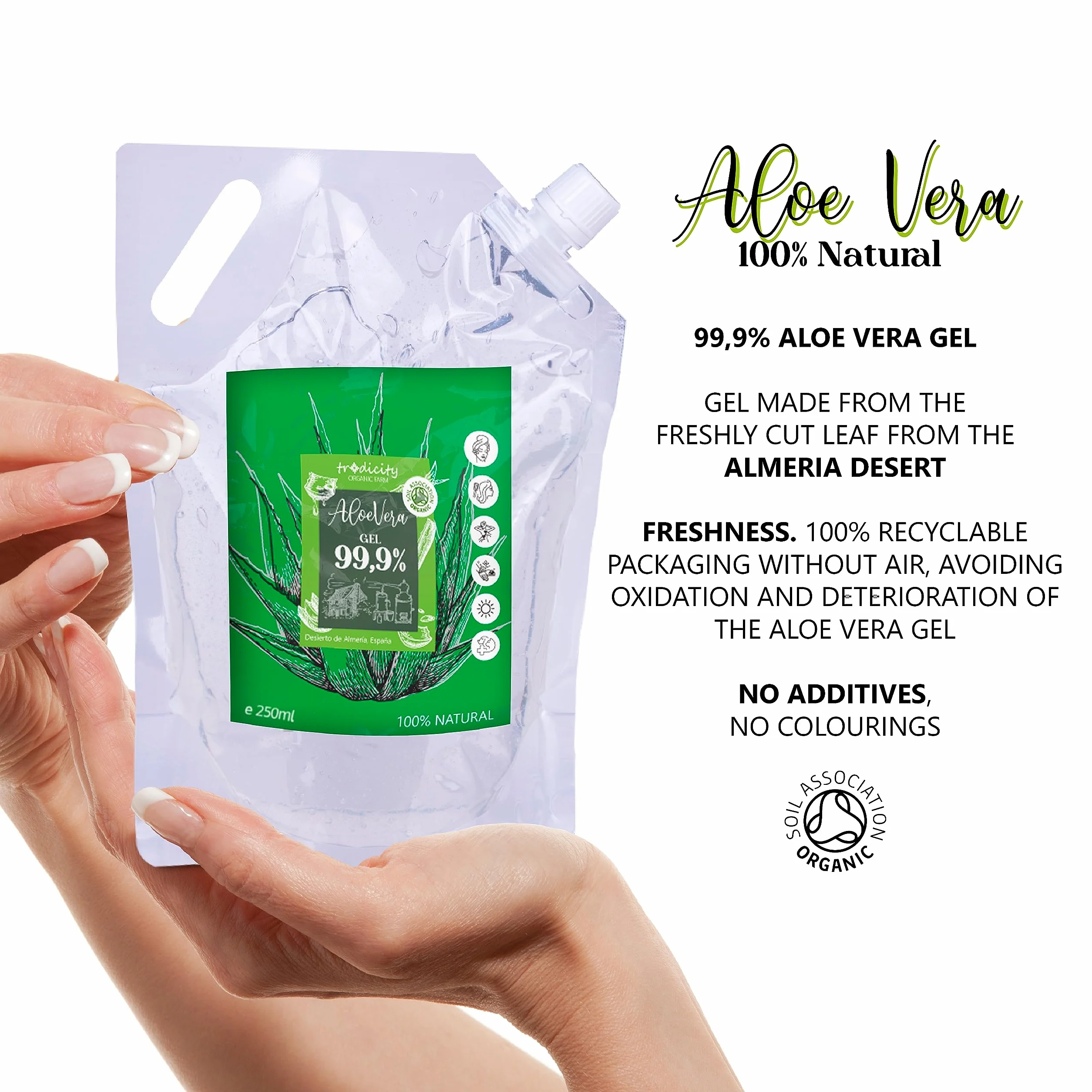 100% Naturalny Żel Aloe Vera 1kg | Nawilża i Regeneruje Skórę | Łagodzi Podrażnienia Po Opalaniu | Przeciwdziała Starzeniu Skóry | Doskonały dla Twarzy, Włosów i Ciała
