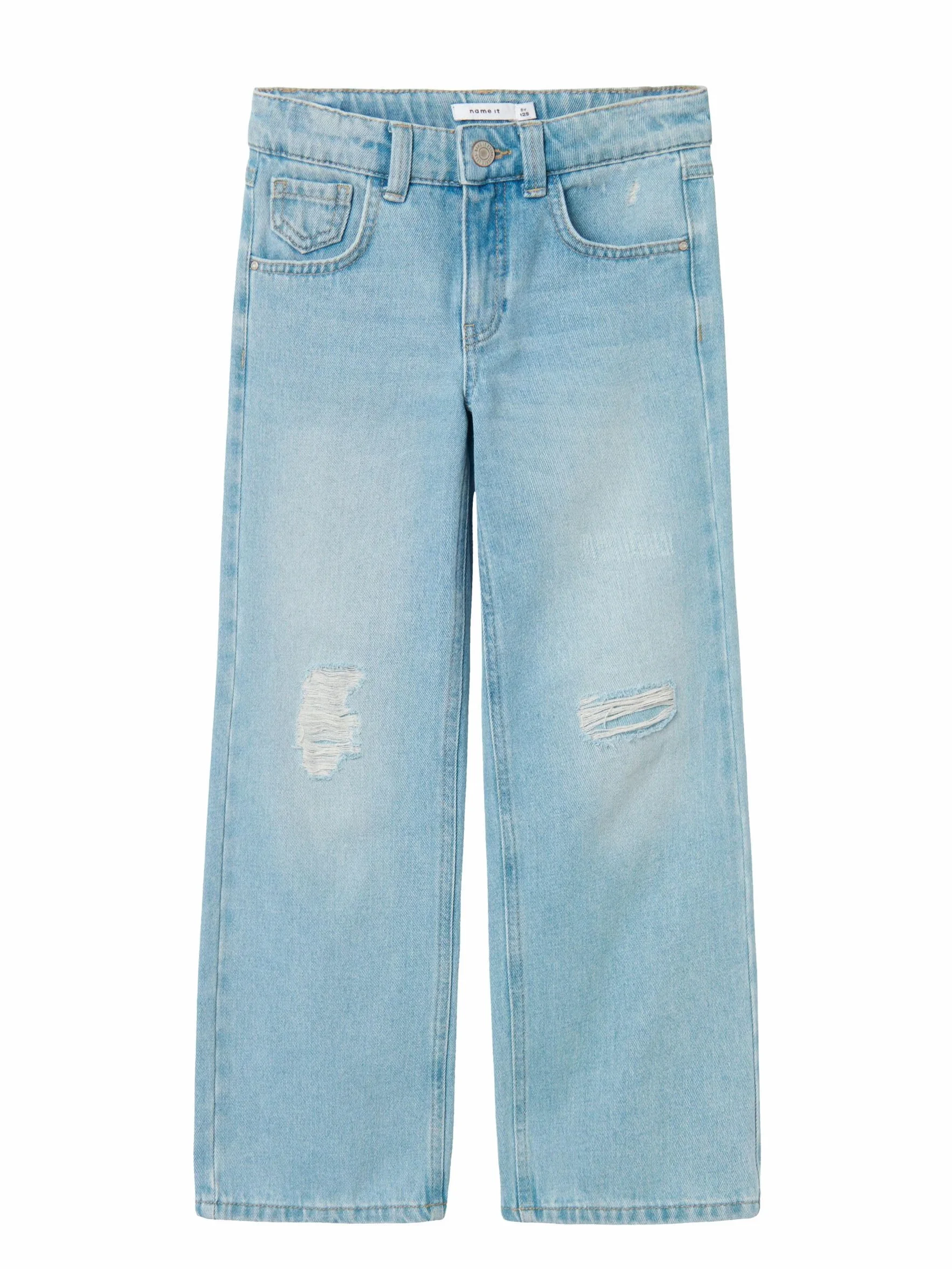 NAME IT Nkfrose Hw Wide Jeans 1411-te Noos - spodnie jeansowe Dziewczynki