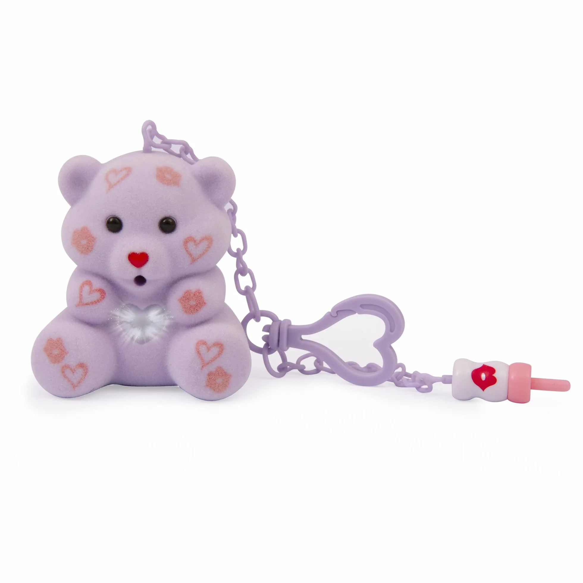 Giochi Preziosi COCCOLOTTI, interaktywny miś, który cię całuje, efekty świetlne, fioletowy wzór, dla dzieci od 3 lat, CCL094