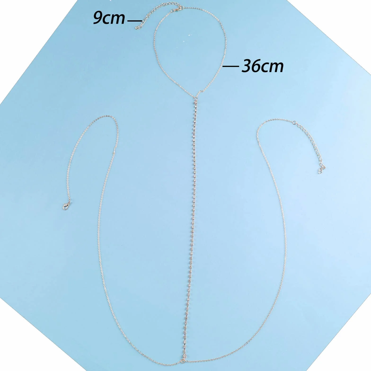 Boho Rhinestone Ciało Złoty Łańcuch Piersiowy Naszyjnik Sparky Cz Seksowny Biustonosz Lato Plaża Brzuch Talia Bikini Drut Uprząż Biżuteria dla kobiet i dziewczyn