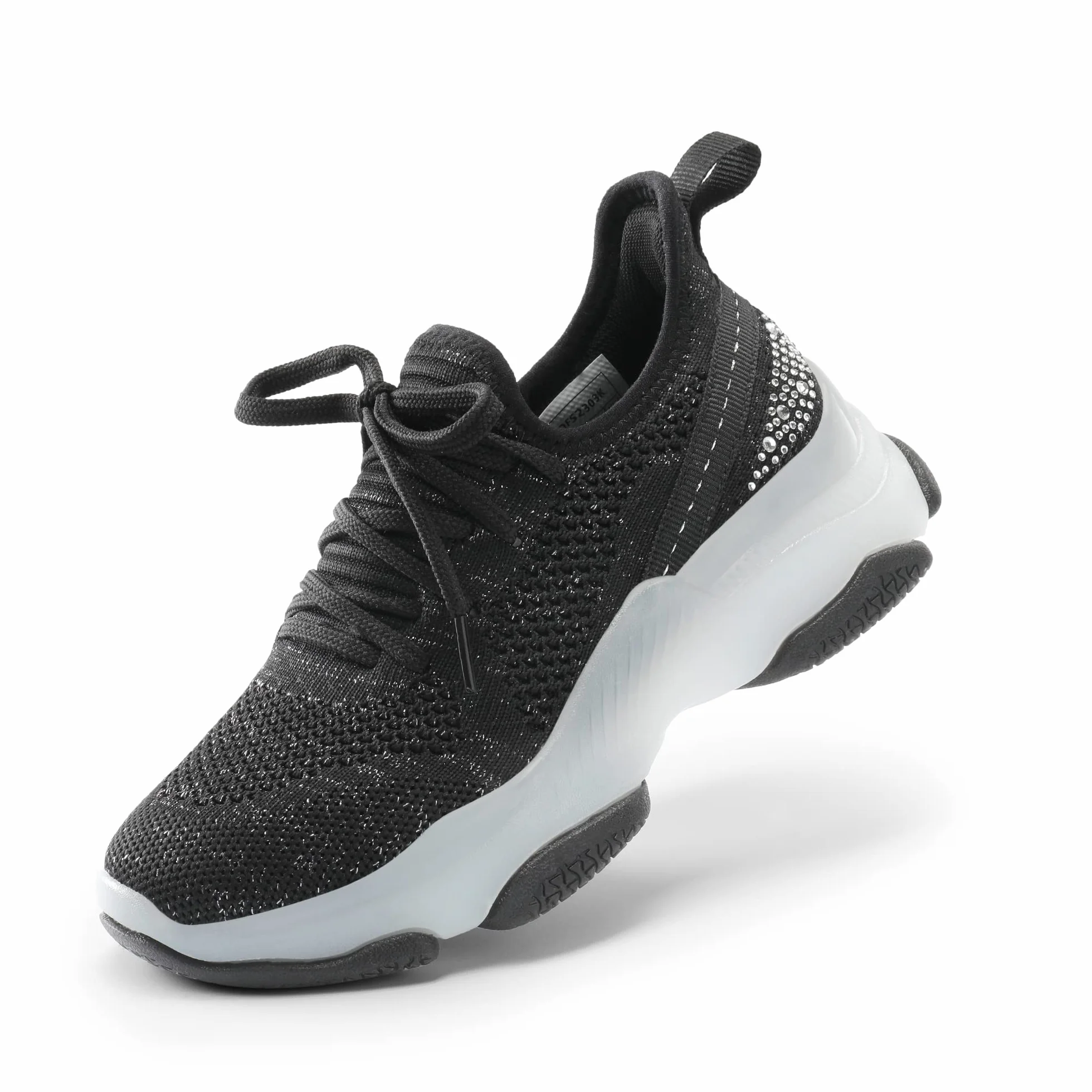 DREAM PAIRS Dziewczęce wsuwane trampki dziecięce błyszczące pop lekkie buty do chodzenia z żelową podeszwą