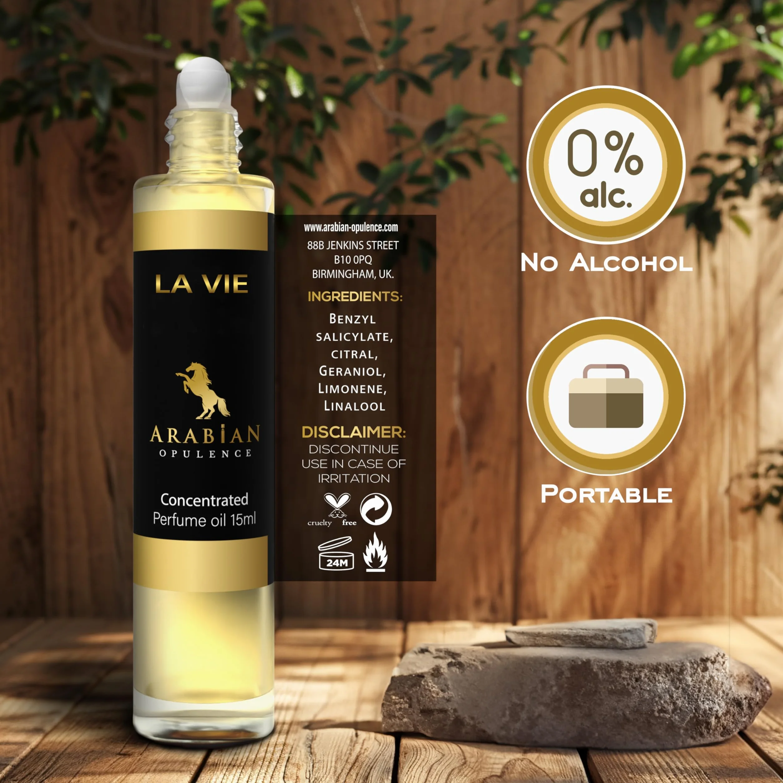 FR182 LA VIE olejek perfumowany dla kobiet 15 ml arabski słodki wanilia balsamiczny drzewny owocowy