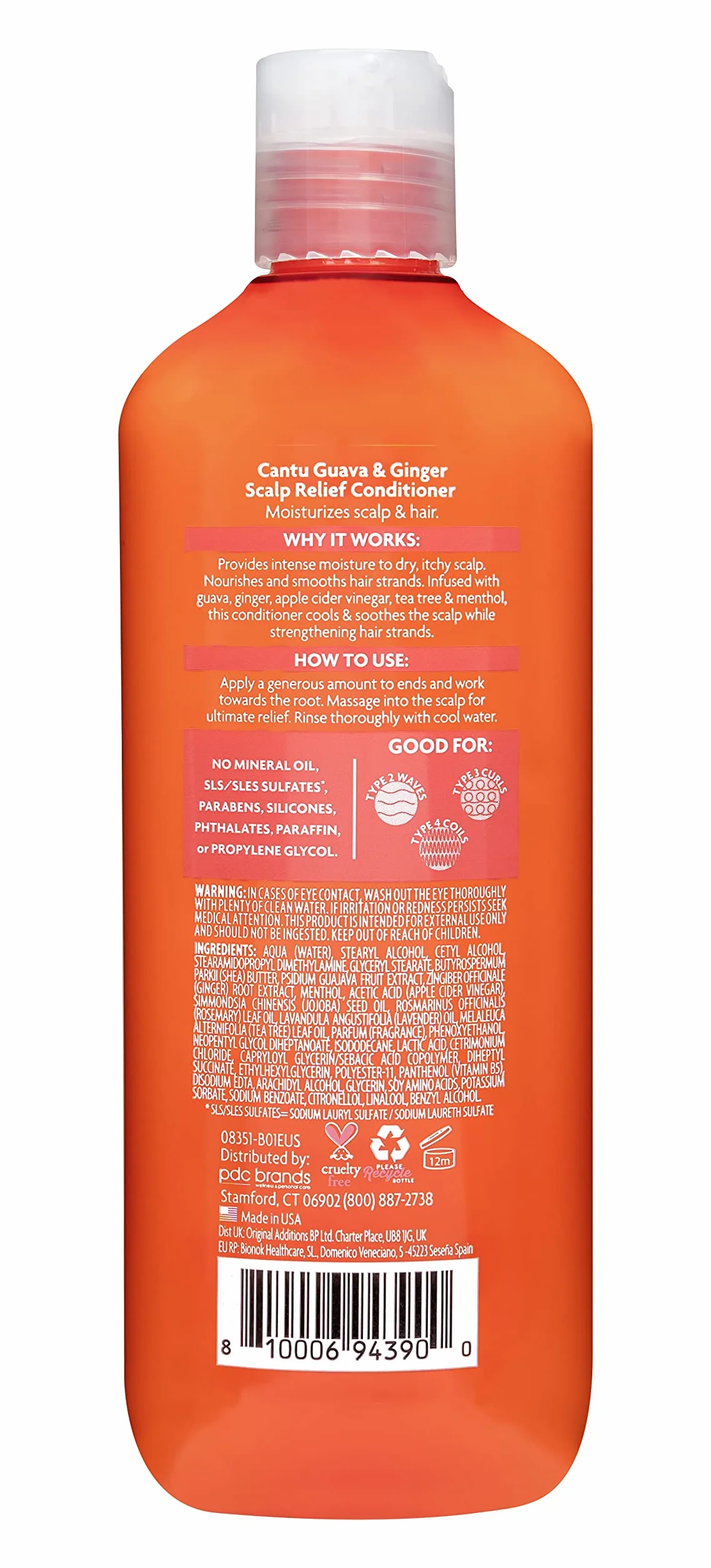 Cantu Odżywka z Guawą Łagodząca Skórę Głowy, 400 ml