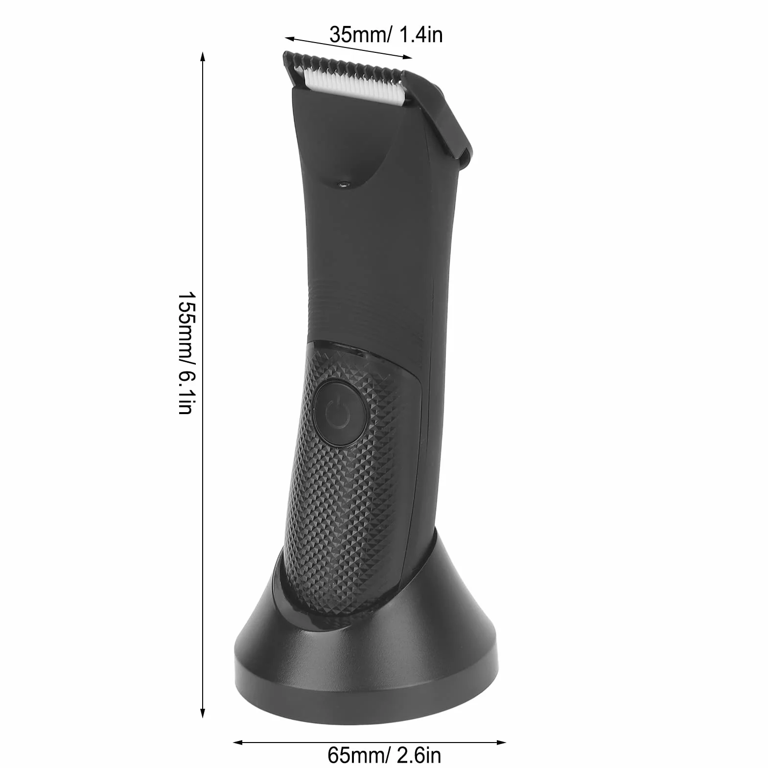 Trymer do ciała dla mężczyzn z stacją dokującą USB, golarka kulkowa