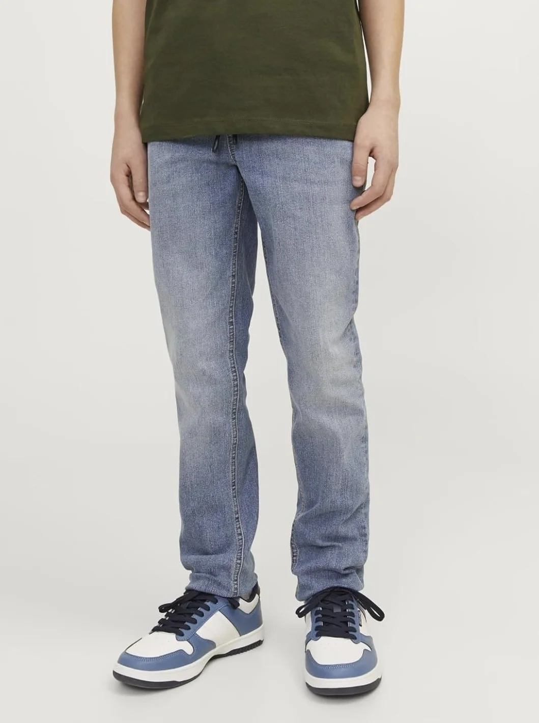 JACK&JONES JUNIOR JJIGLENN JJELASTICATED MF 995 NOOS MNI, Blue Denim, 122