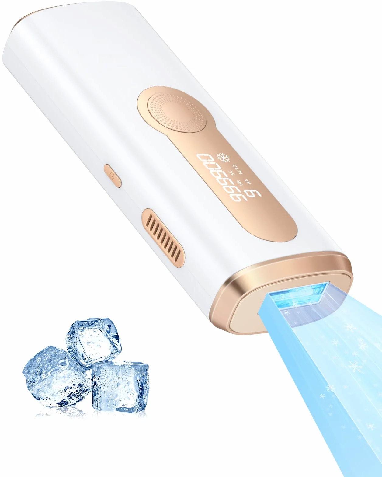AMOTAOS IPL Laserowe usuwanie włosów 999900 miga urządzenie do twarzy, pach, ramion, bikini