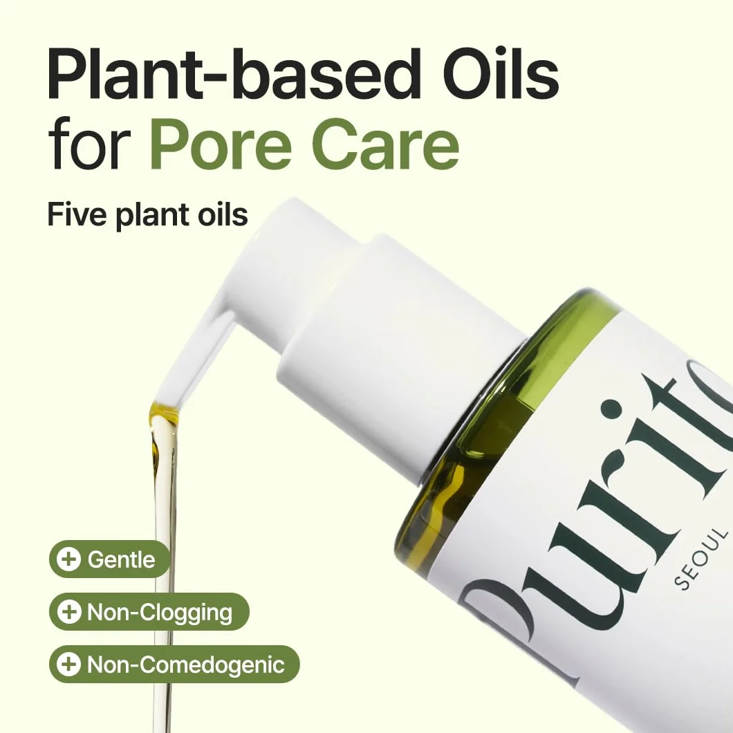 PURITO From Green Cleansing Oil Renewal 6.76 fl.oz / 200ml Gentle Facial Cleanser, Cruelty-free & Vegan, Nature-derived Oils