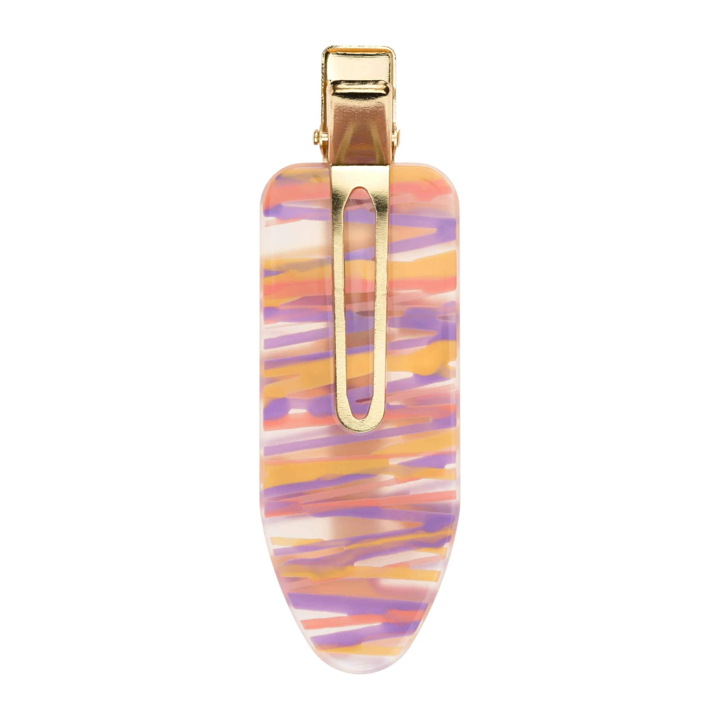 invisibobble Spinka do włosów damska (2 x) bezszwowa – spinka do włosów średniej wielkości, biała, pomarańczowa, fioletowa, modna – Clipstar GRWM Styling Get Ready With Me – Hair Claws Make-up
