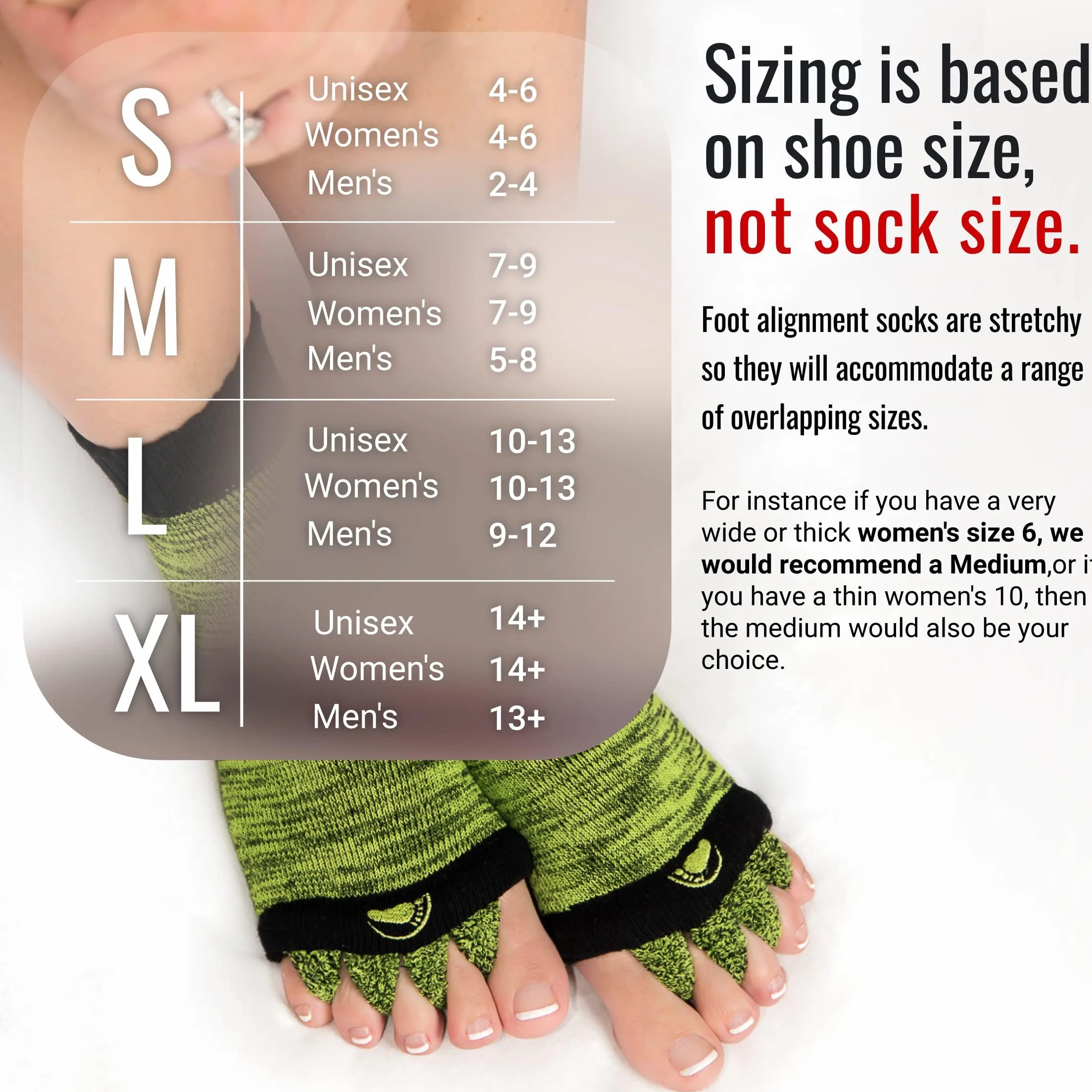 Skarpety The Original Foot Alignment Socks, pomarańczowo-niebieskie, rozm.: L