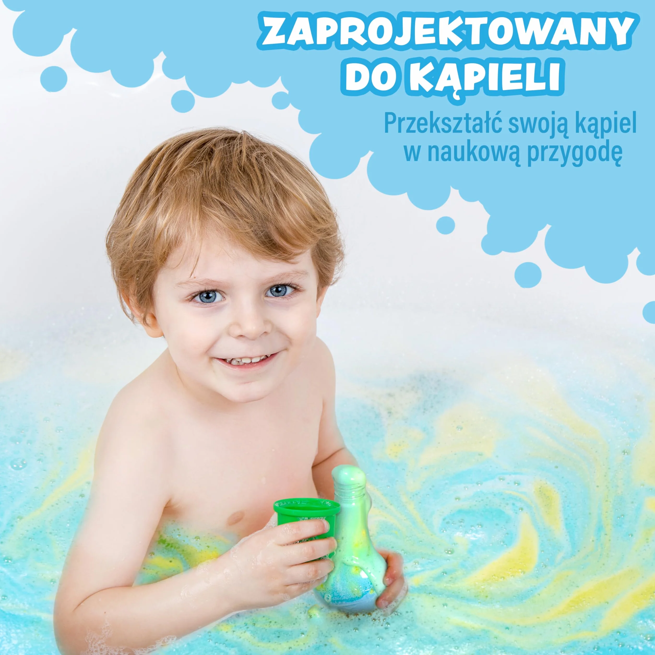Tub Works® Kids Bath Bomb Potion Bath Toy, zestaw 6 sztuk | Nietoksyczne | Musują, pienią się i tworzą bąbelki, wybuchając feerią kolorów | Interaktywne kule do kąpieli