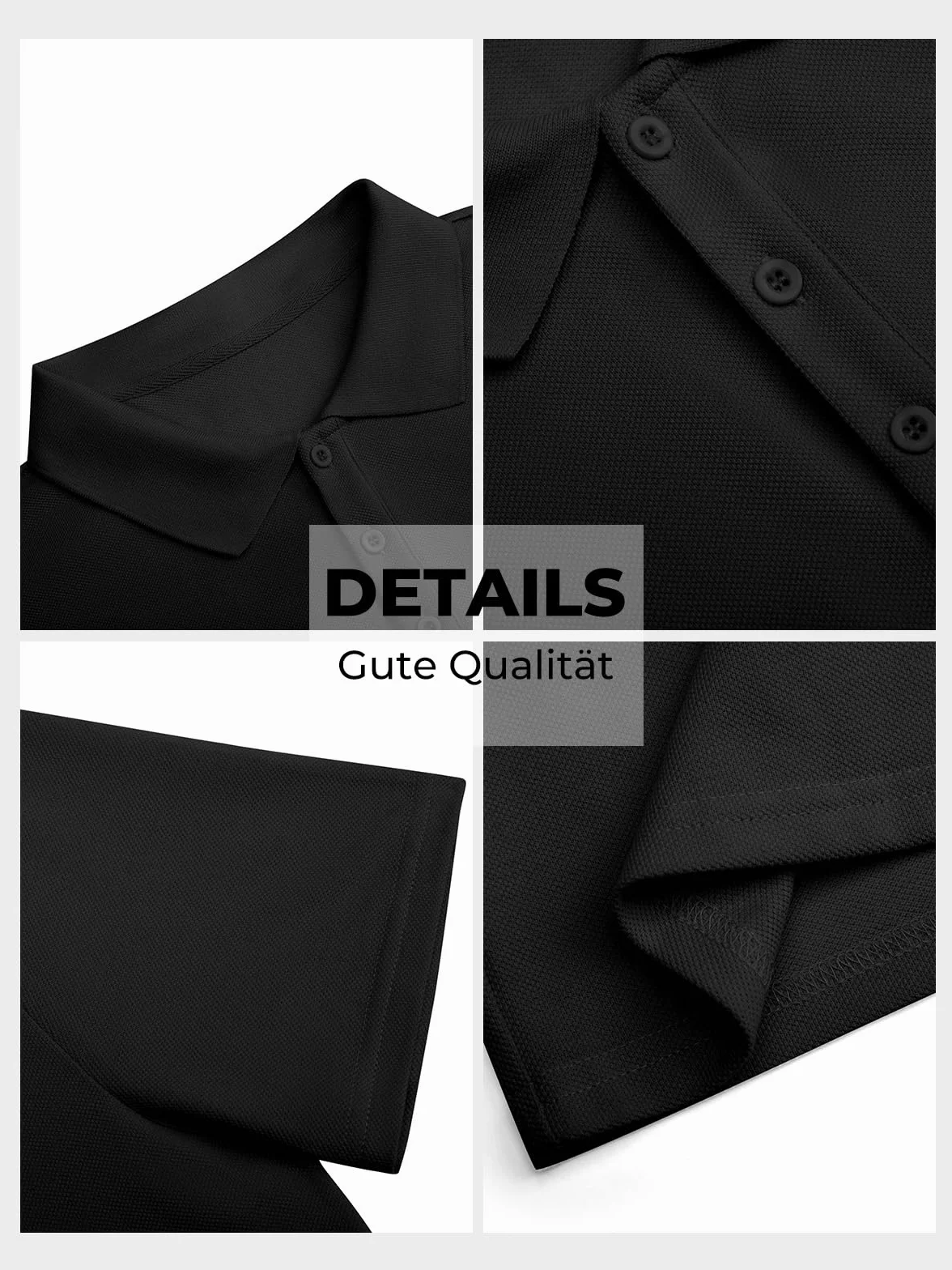 Runcati Męska koszulka polo z krótkim rękawem, na lato, do tenisa, jednokolorowa, golf, sportowa, koszulka polo, basic, regular fit