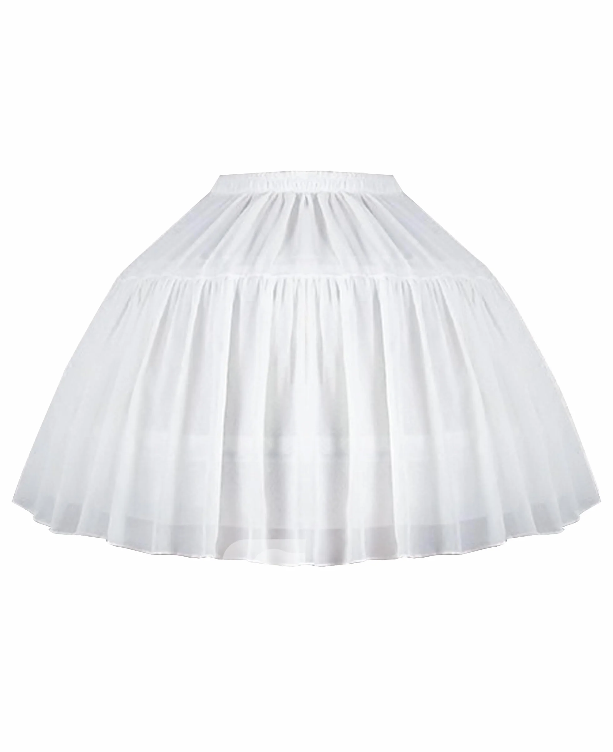 Vlazom Damska halka, linia A, półpoślizg, dwie obręcze, krynolina, halka, do sukni ślubnej, suknia balowa, cosplay, kostium na Halloween, S-3XL