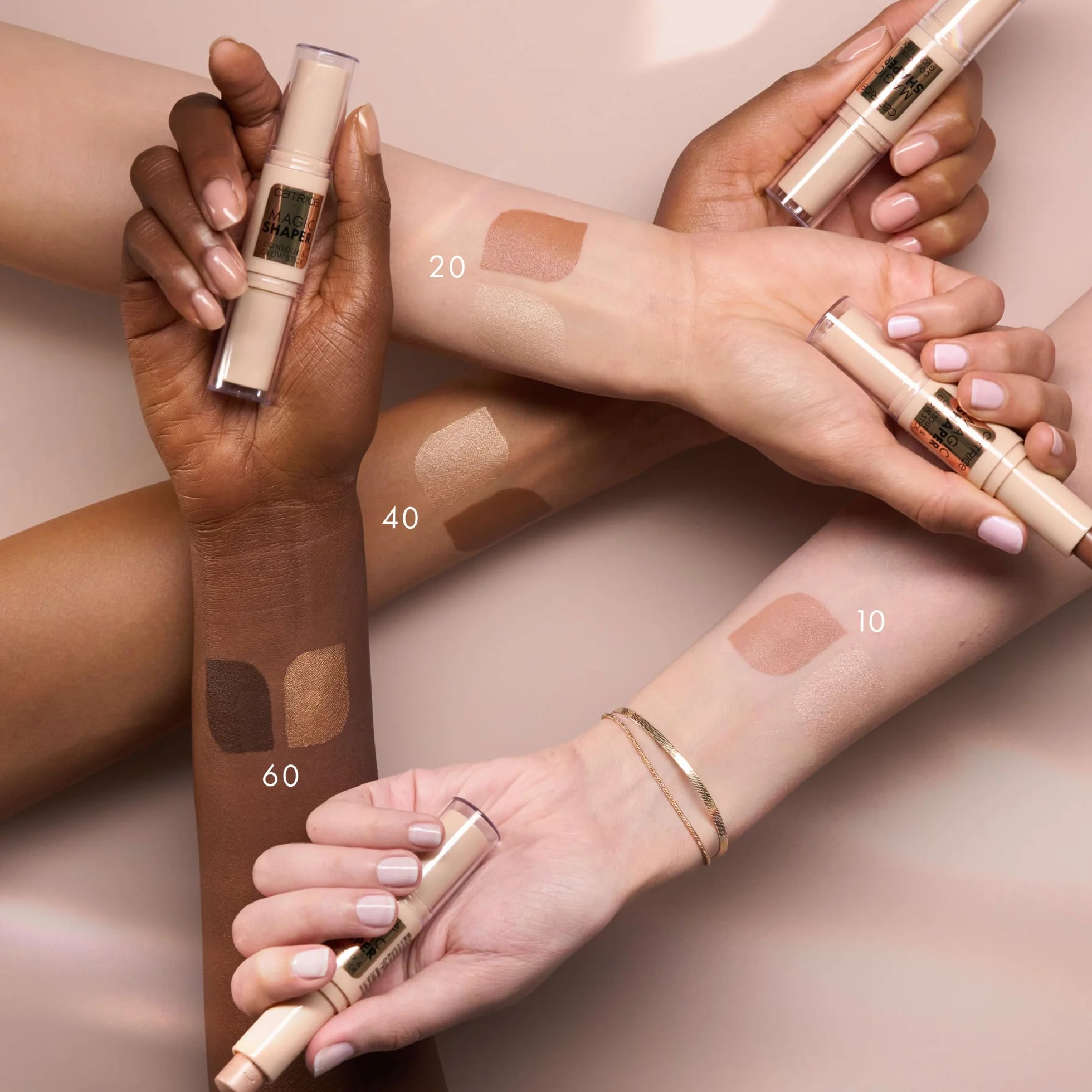 Catrice Sztyft do twarzy Magic Shaper Contour & Glow, konturowanie, natychmiastowy wynik, naturalny (9g)