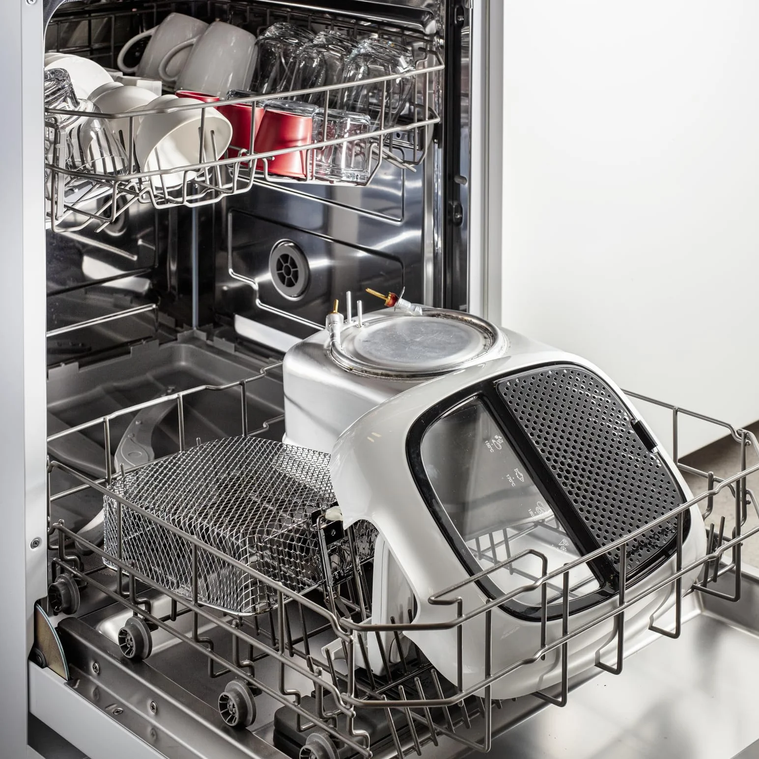 TEFAL FR3140 Super Uno Frytkownica, 1800W, pojemność 2,2L, filtr przeciwzapachowy, misa z nieprzywierającą powłoką, mycie w zmywarce, cyfrowy timer, okienko podgląd, regulowany termostat, biały/czarny