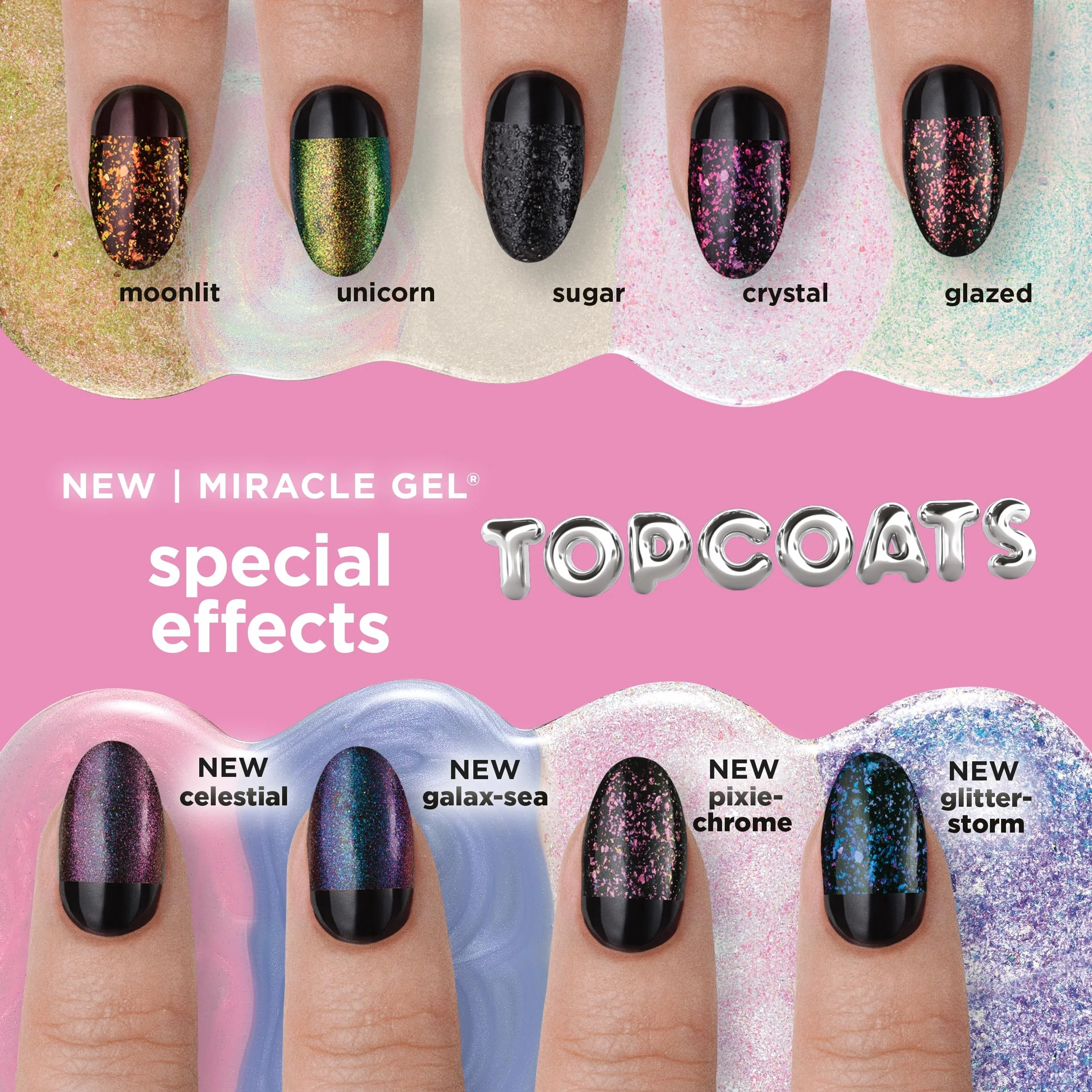 Sally Hansen Miracle Gel® Holiday FY24 Collection błyszczący top coat do paznokci - Moonlit, 14,7 ml