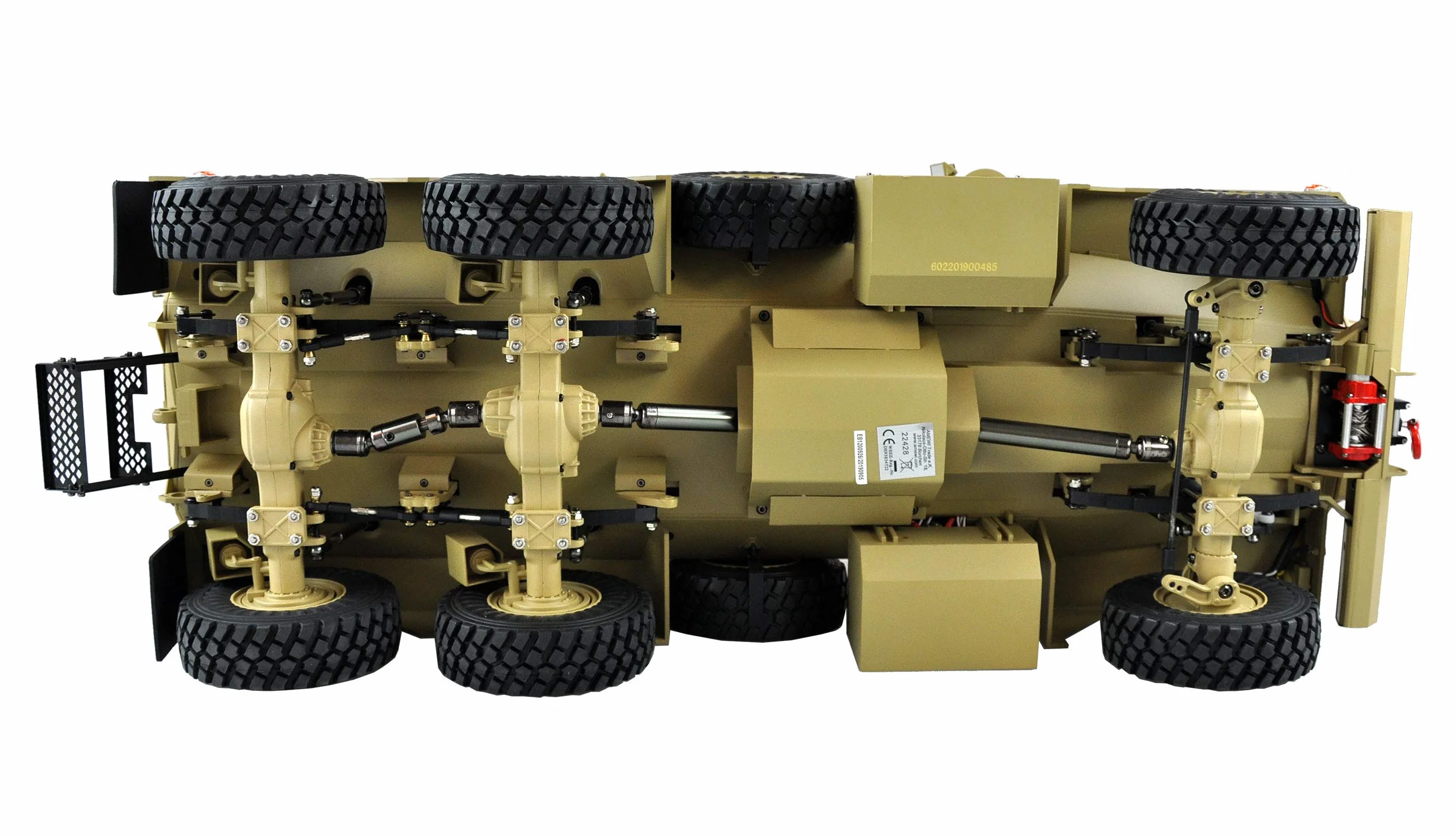 Amewi 22428 amerykański pojazd wojskowy MRAP 6x6 1:12 RTR, światło, dźwięk i dym