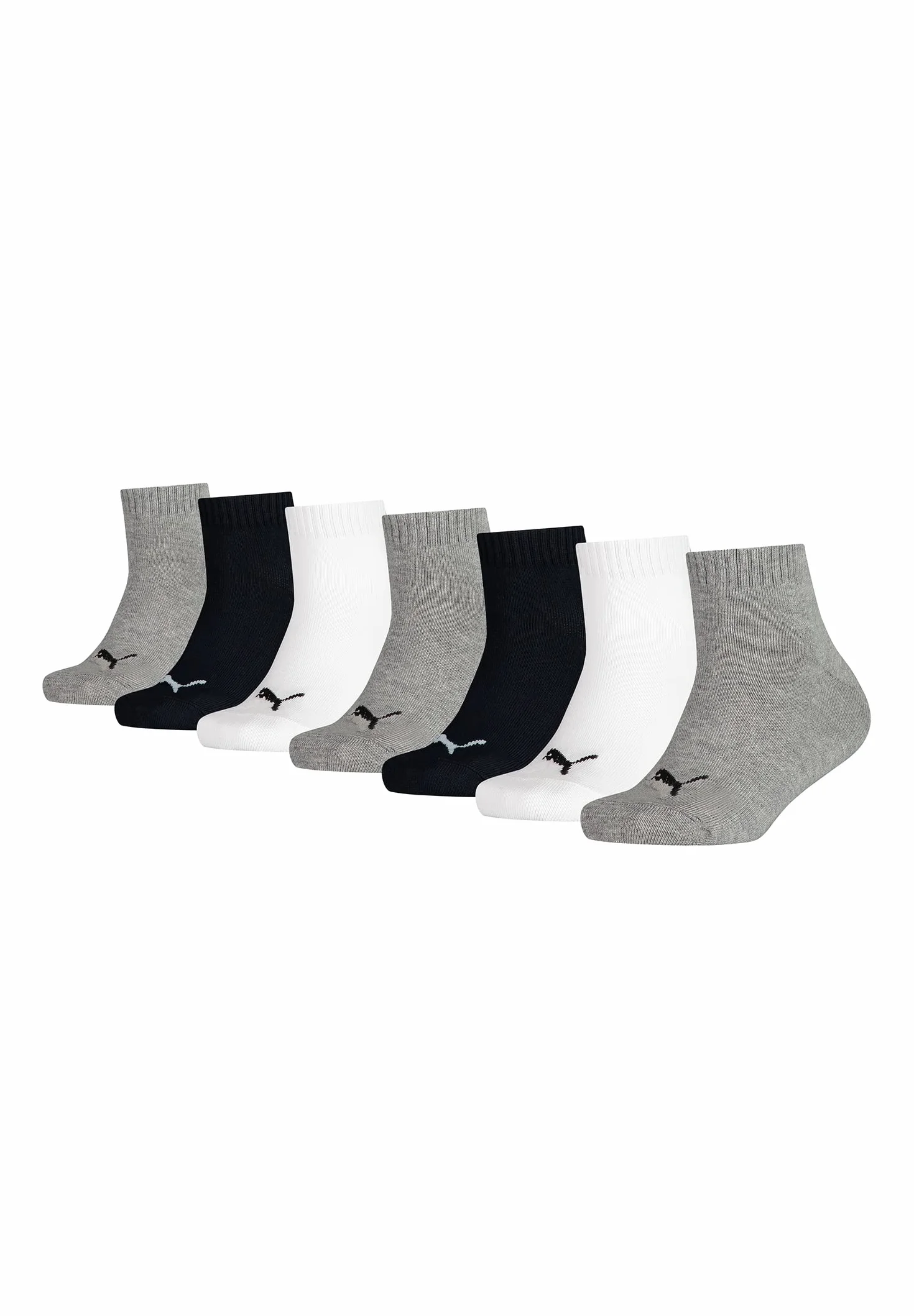 PUMA KIDS Quarter skarpety do sneakersów rozm. 23-42 dla dziewcząt i chłopców, 7 par