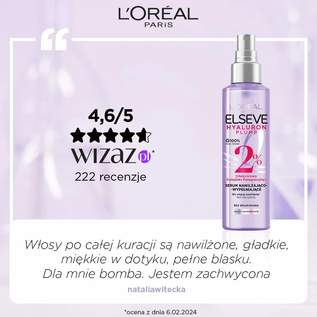 Elseve Hyaluron Plump Serum Nawilżająco-wypełniające 150 ml