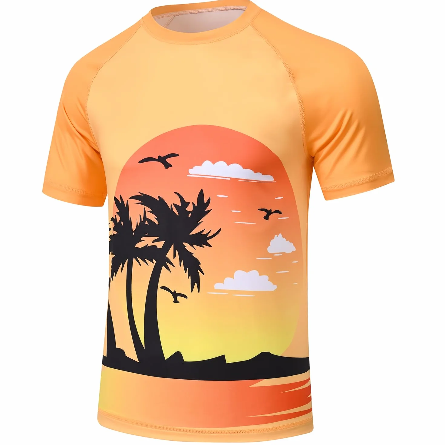 Huayuzh Rashguard męska koszulka UV do pływania