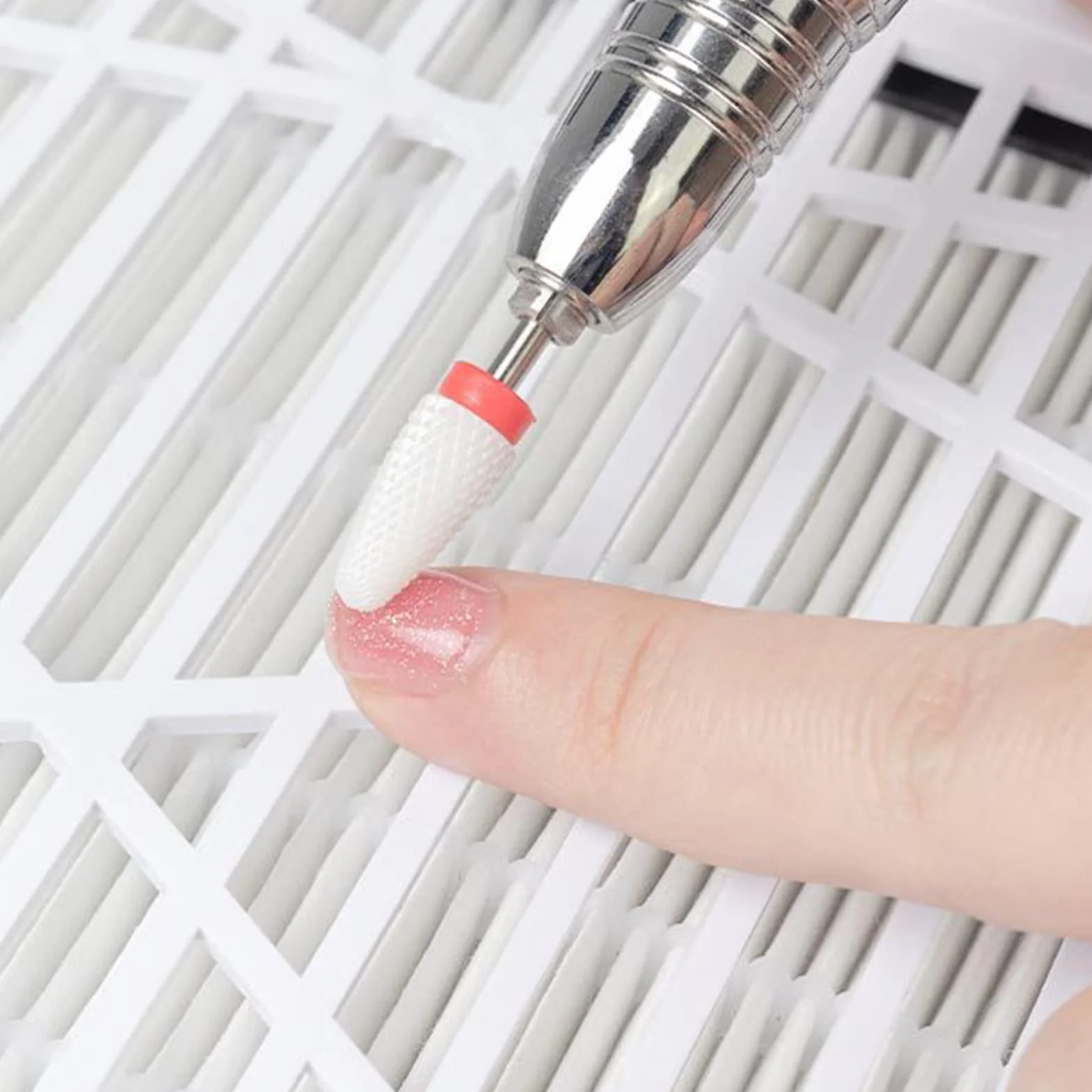 Odkurzacz do manicure 2 poziomy regulowanej prędkości stołowy