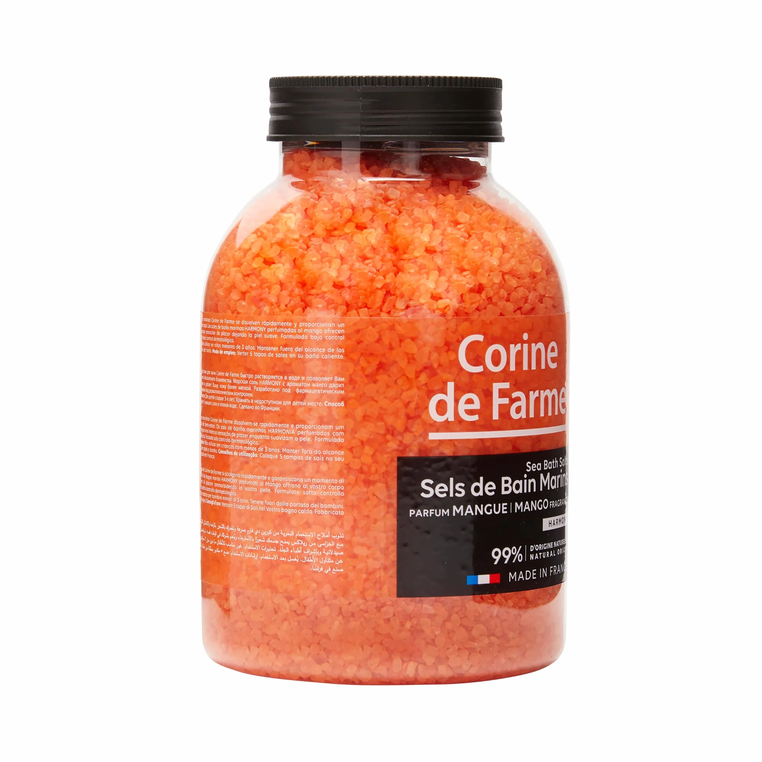 Corine de Farme Naturalne sole morskie Harmony sole do kąpieli z mango 1,3 kg