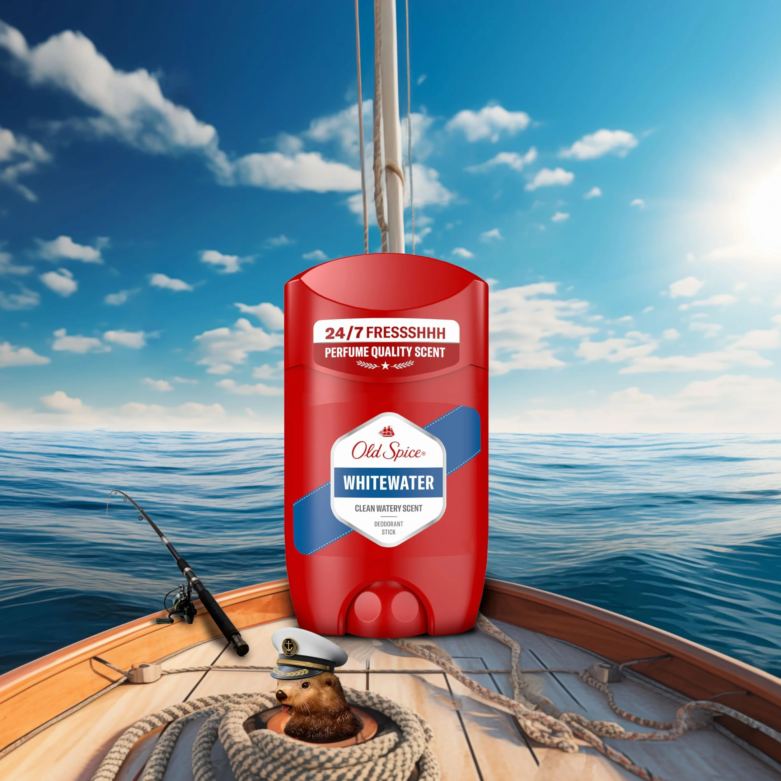 Old Spice Whitewater Dezodorant w sztyfcie dla mężczyzn 50ml, świeżość 24/7 przy codziennym stosowaniu, niewidoczny na czarno-białych ubraniach