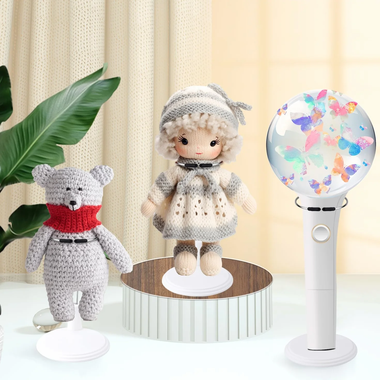 5szt Stojak na Pałeczki Świetlne Kpop, Stojak na Lalki Uchwyt na Pałeczki Świetlne Stojak Ekspozycyjny Figurka Akcji Pałeczki Świetlne Stojak do Stray Kids Ateez Enhypen Lightsticks Mini Lalek