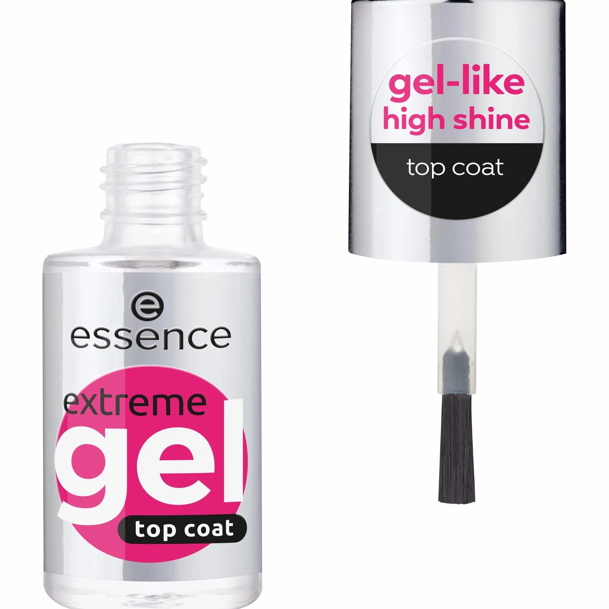 essence żelowy top do paznokci extreme GEL top coat, długotrwały, wygładzanie, ochrona, błyszczący (8ml)