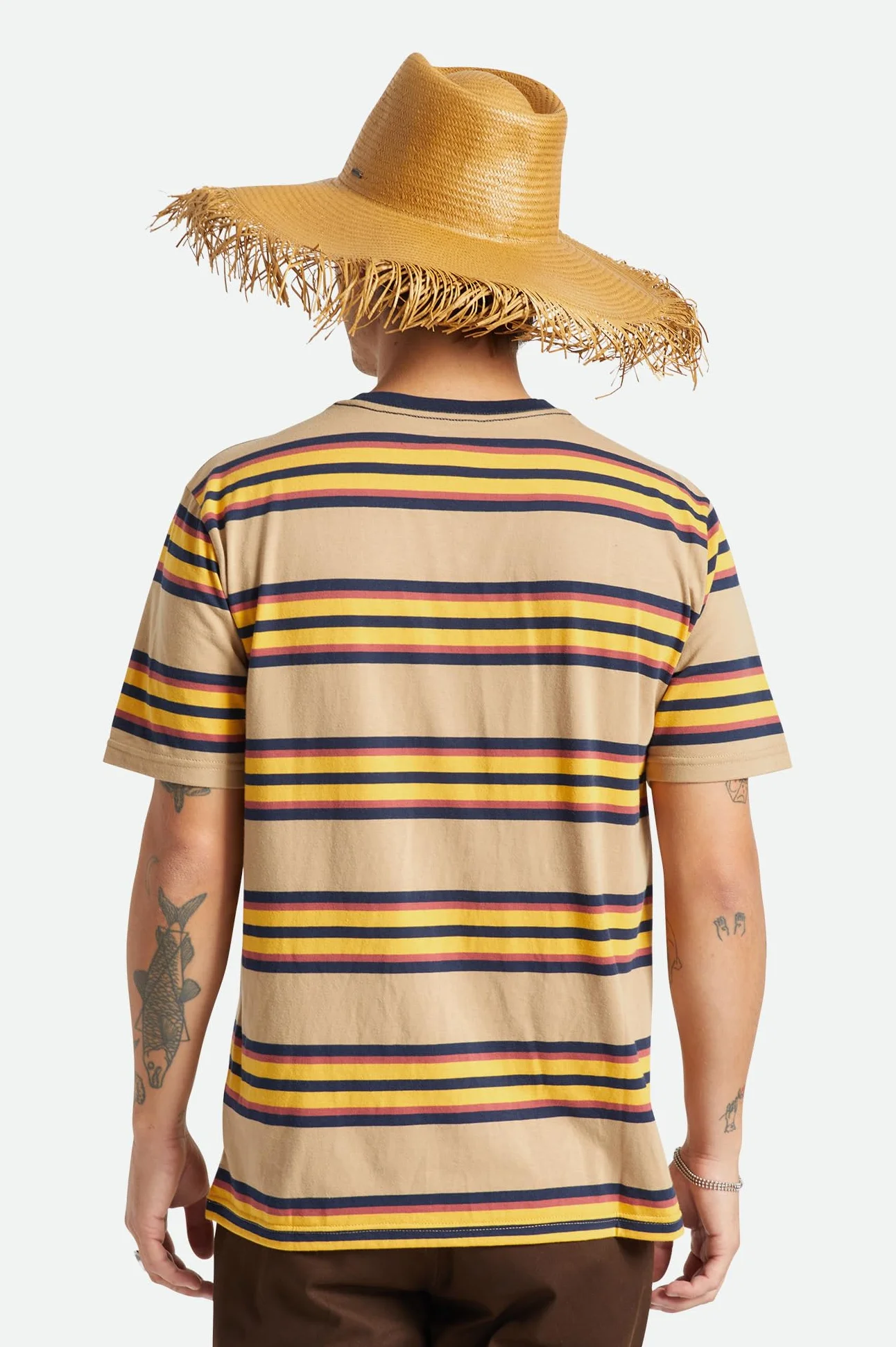 BRIXTON fedora Kobiety jo straw frayed fedora