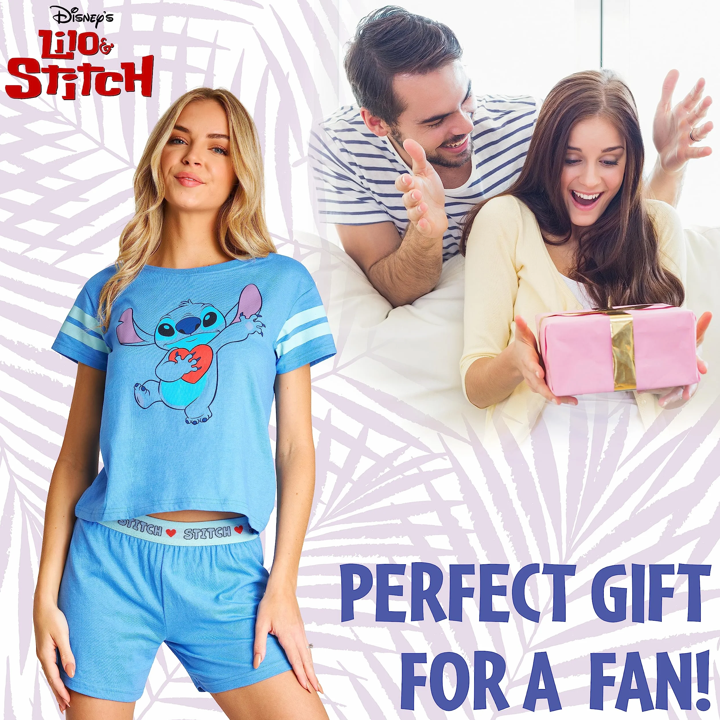 Disney Stitch Kobiety Piżamy krótkie PJs dla Kobiet Zestawy Nastolatki Oddychające Miękkie dwa Kawałki Eeyore Bielizna nocna Comfy Sleepwear Lounge Wear Stitch Prezenty