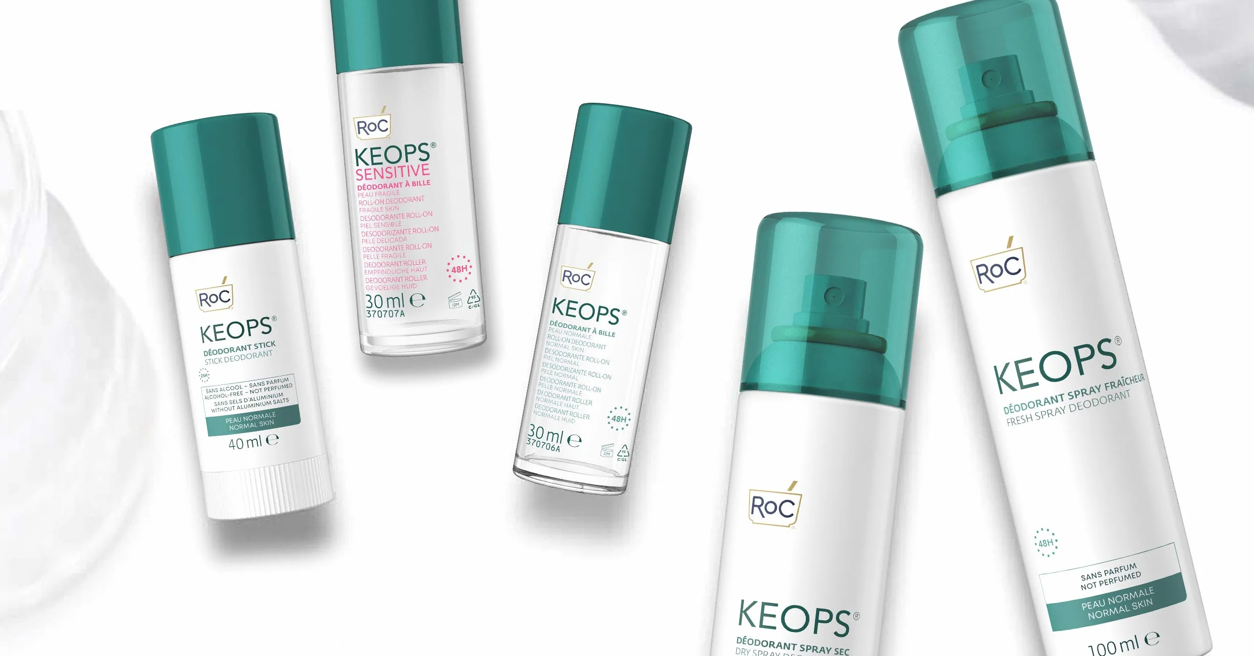 RoC Keops dezodorant w kulce antyperspirant 48h bez alkoholu 30 ml