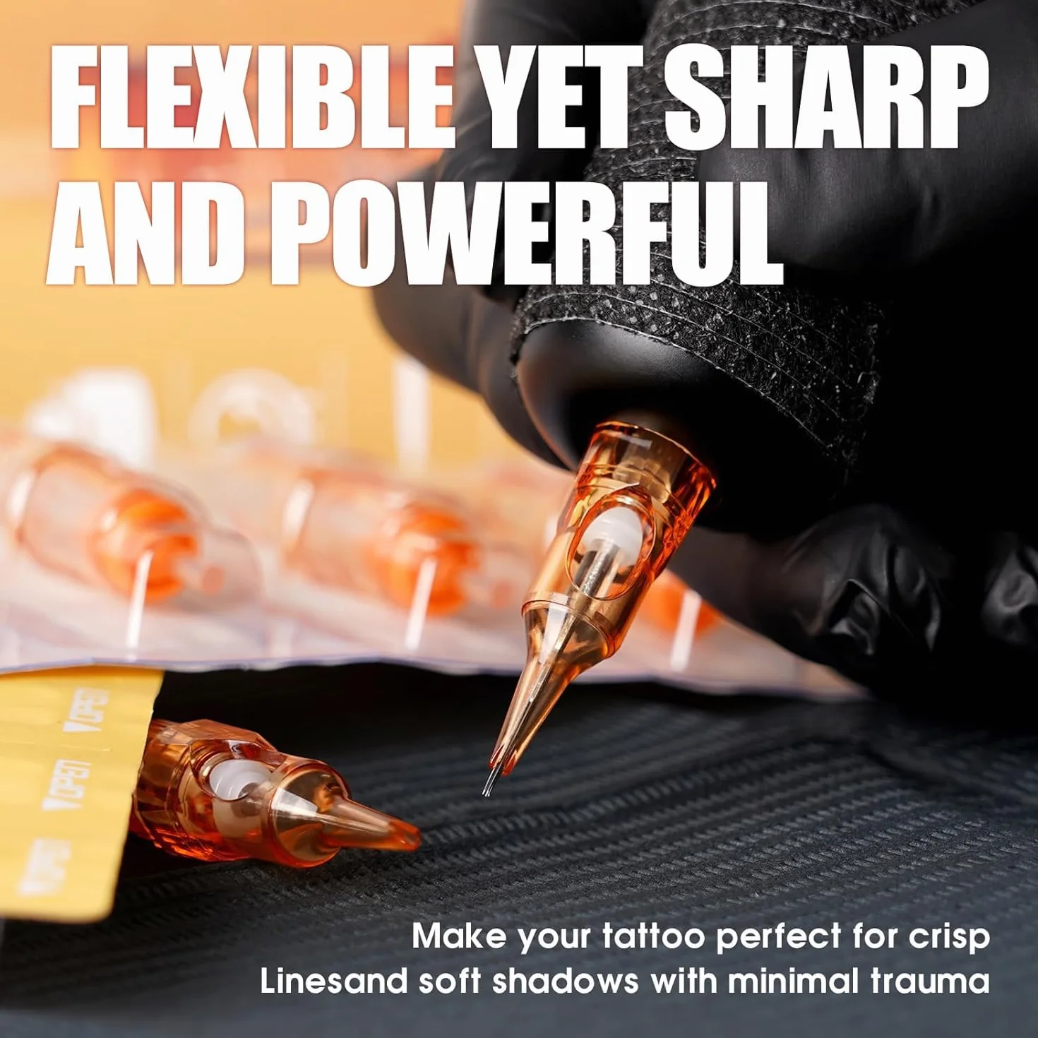 Dragonhawk Pro Tattoo Needles Cartridges Disposable 20pcs 1003RL Round Liner for Tattoo Pen Machine
