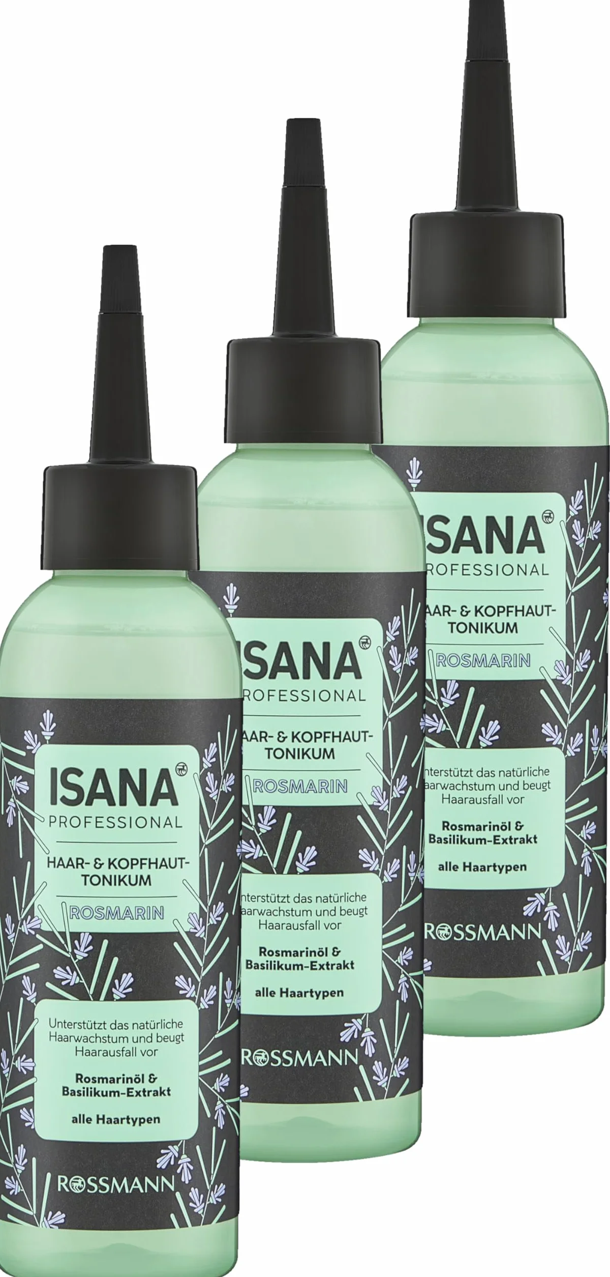 Tonik do włosów i skóry głowy rozmaryn 450 ml (3 x 150 ml) – Wspomaga naturalny wzrost włosów, zapobiega wypadaniu