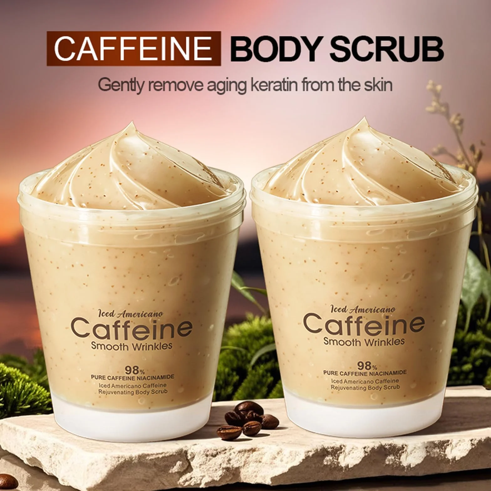 Naturalny peeling kawowy do ciała 220g – złuszczanie i nawilżanie skóry