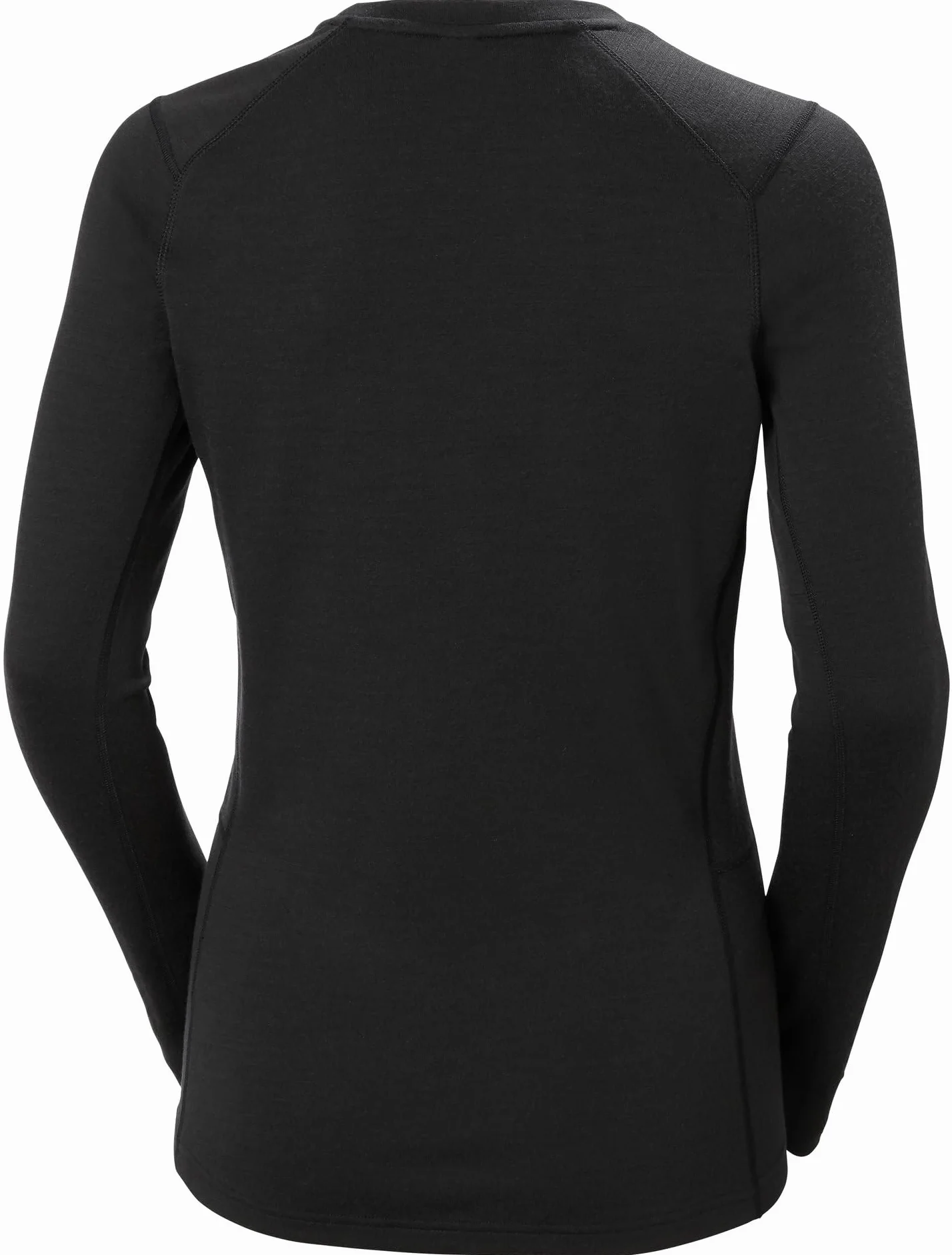 Helly Hansen Damska koszulka Lifa Merino Midweight Crew z długim rękawem, czarna, M