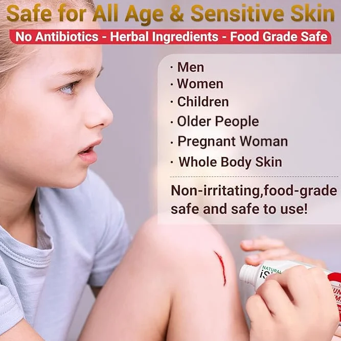 iShanCare® Wound Care Ointment - Maść pierwszej pomocy, 3X szybsze gojenie oparzeń, wrzodów, skaleczeń, otarć, odleżyn, odleżyn, ran nóg i stóp, naturalna maść gojąca rany