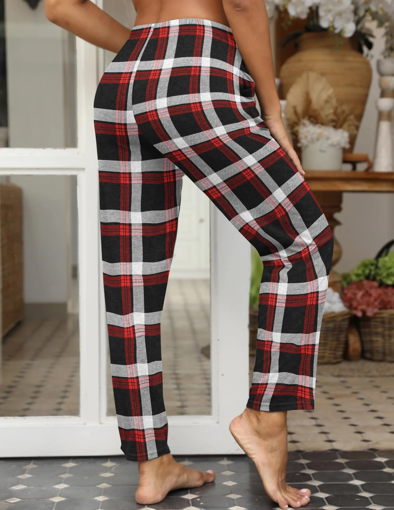 Damskie spodnie od piżamy, spodenki damskie, letnie spodnie do spania, miękka bielizna nocna, jogging, joga, w paski, szorty z elastyczną talią i kieszeniami S-XXL