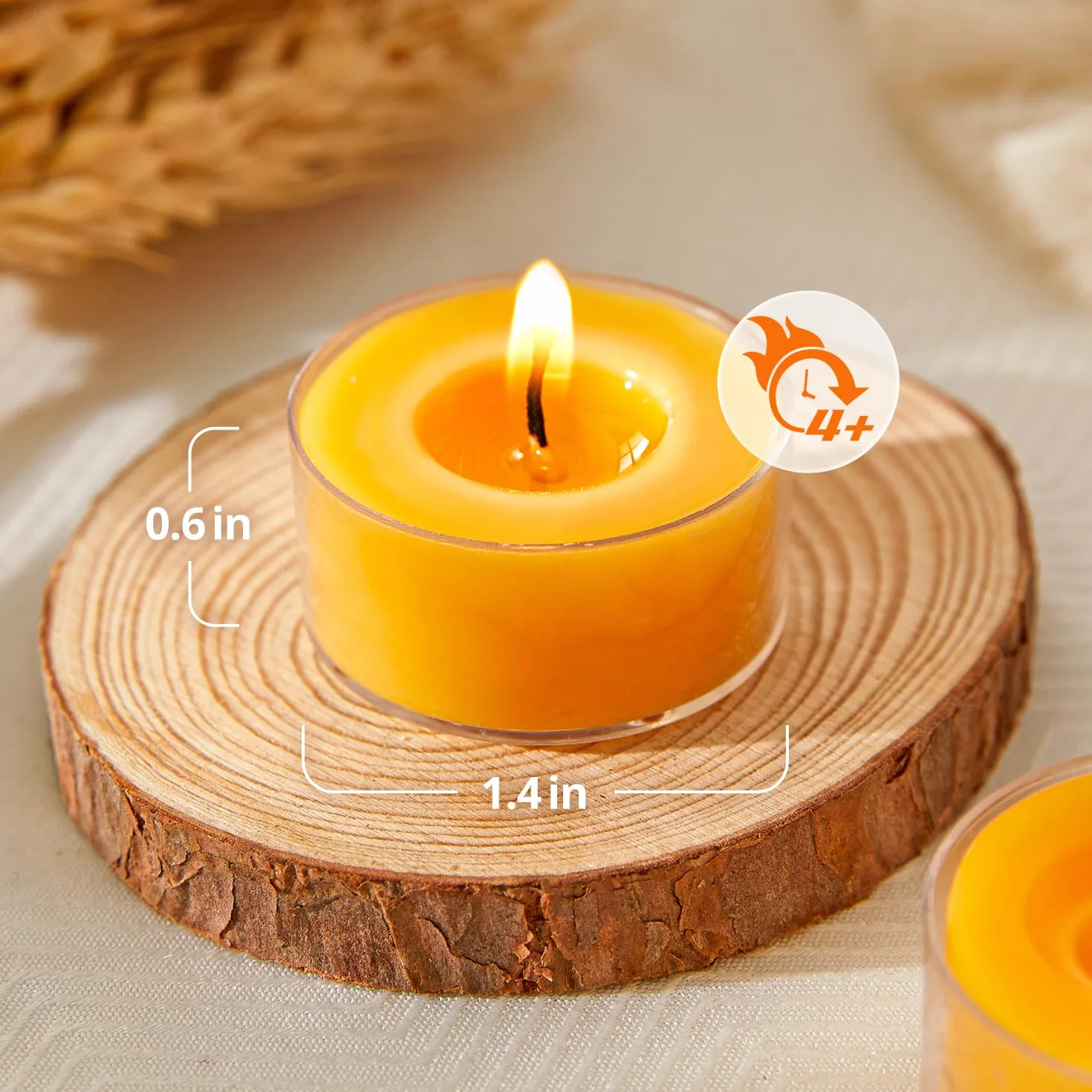 Ashlux Podgrzewacze z wosku pszczelego - 40 szt